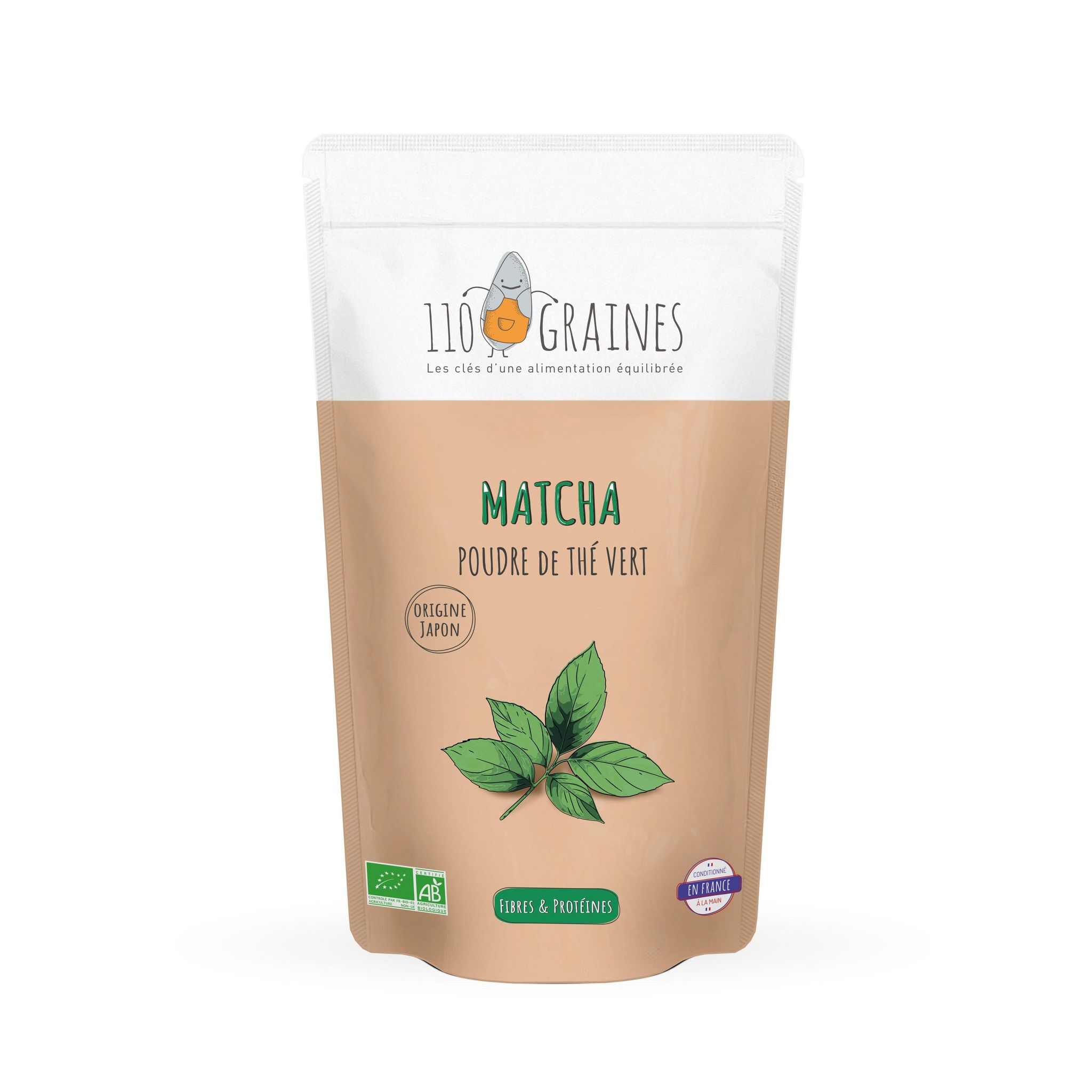 110 GRAINES Thé matcha bio en poudre 100g
