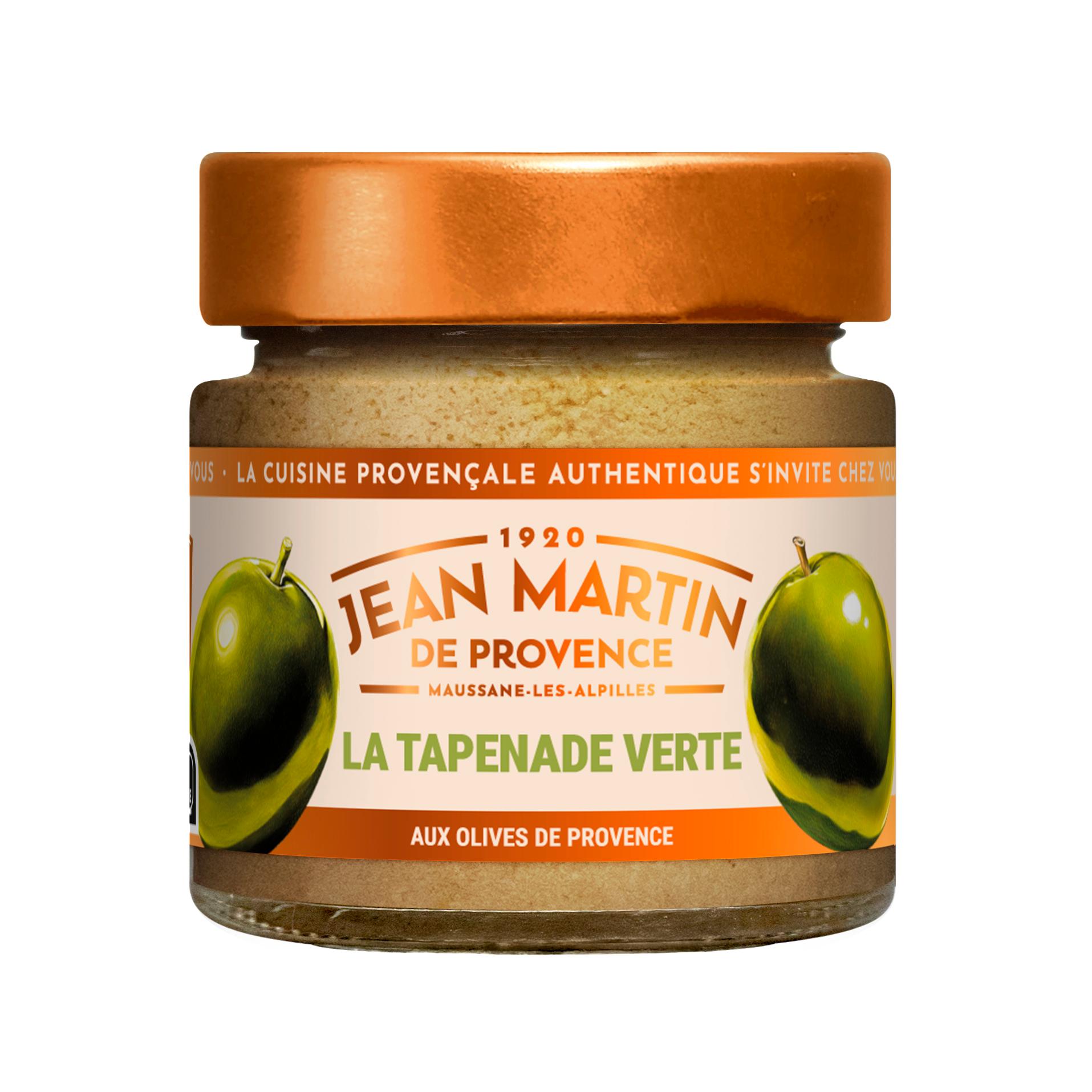 JEAN MARTIN Tapenade verte aux olives de provence et amandes 100g