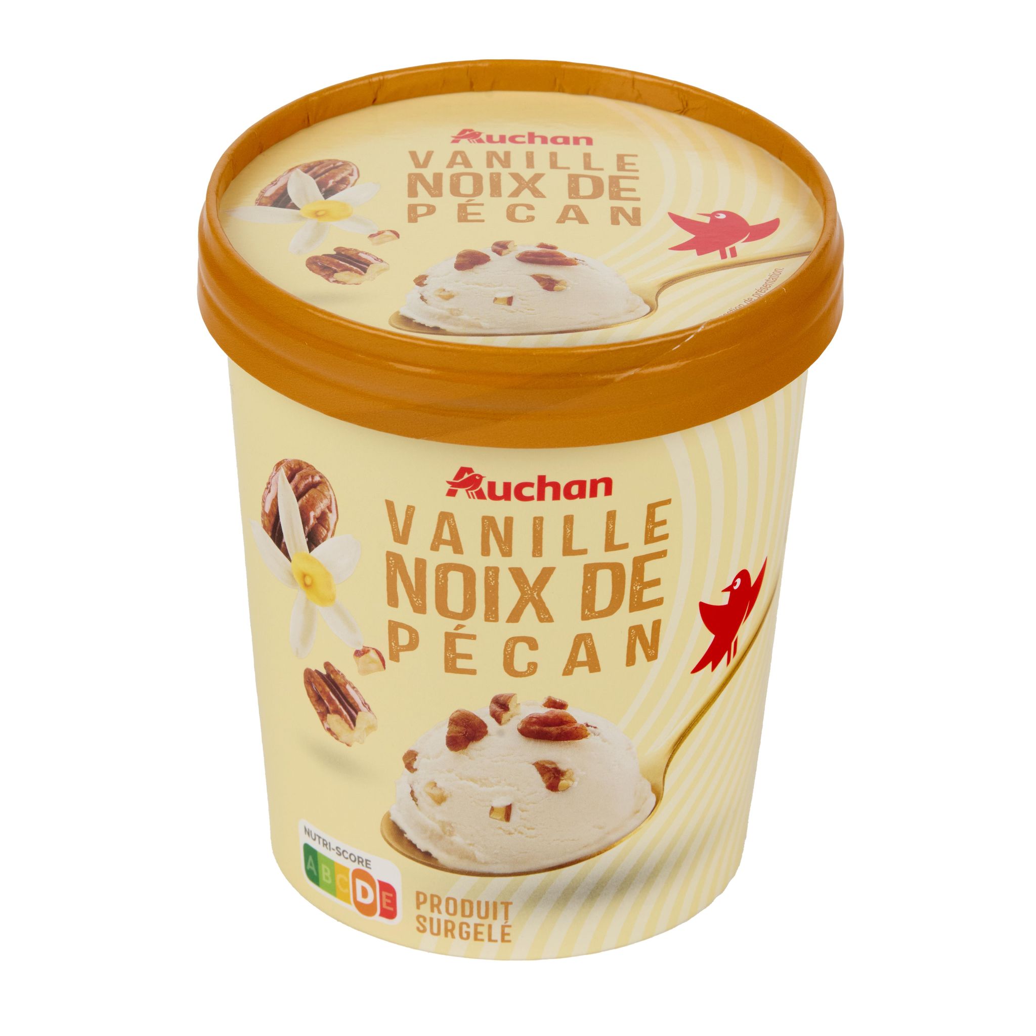 Voir la diapositive 6 : AUCHAN Pot de crème glacée vanille noix de pécan 400g