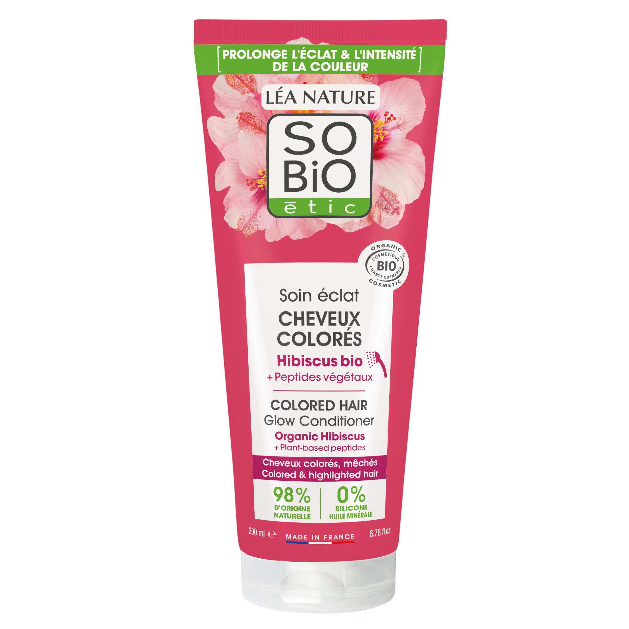 SO BIO ETIC Après-shampoing éclat couleur hibiscus bio 200ml