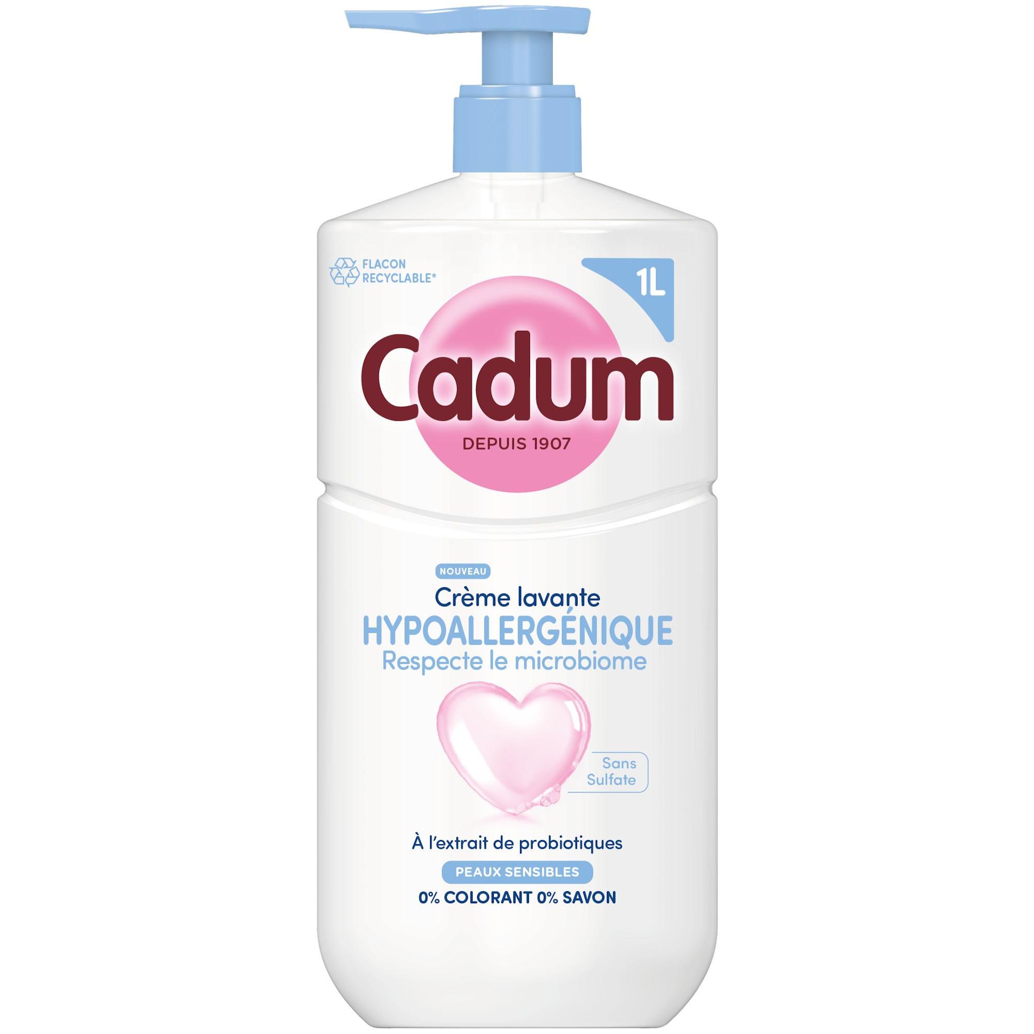 CADUM Crème lavante hypoallergénique 1l