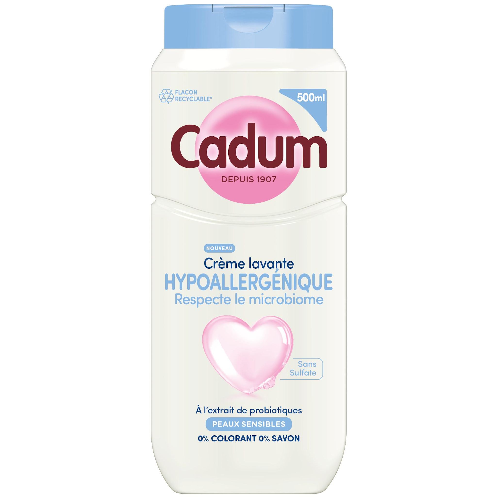 CADUM Crème lavante hypoallergénique 500ml