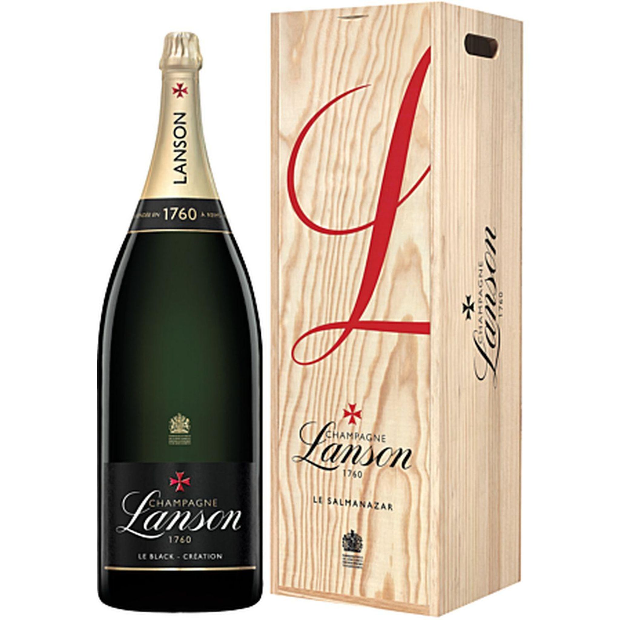 LANSON Champagne Lanson le black création brut caisse bois 900cl
