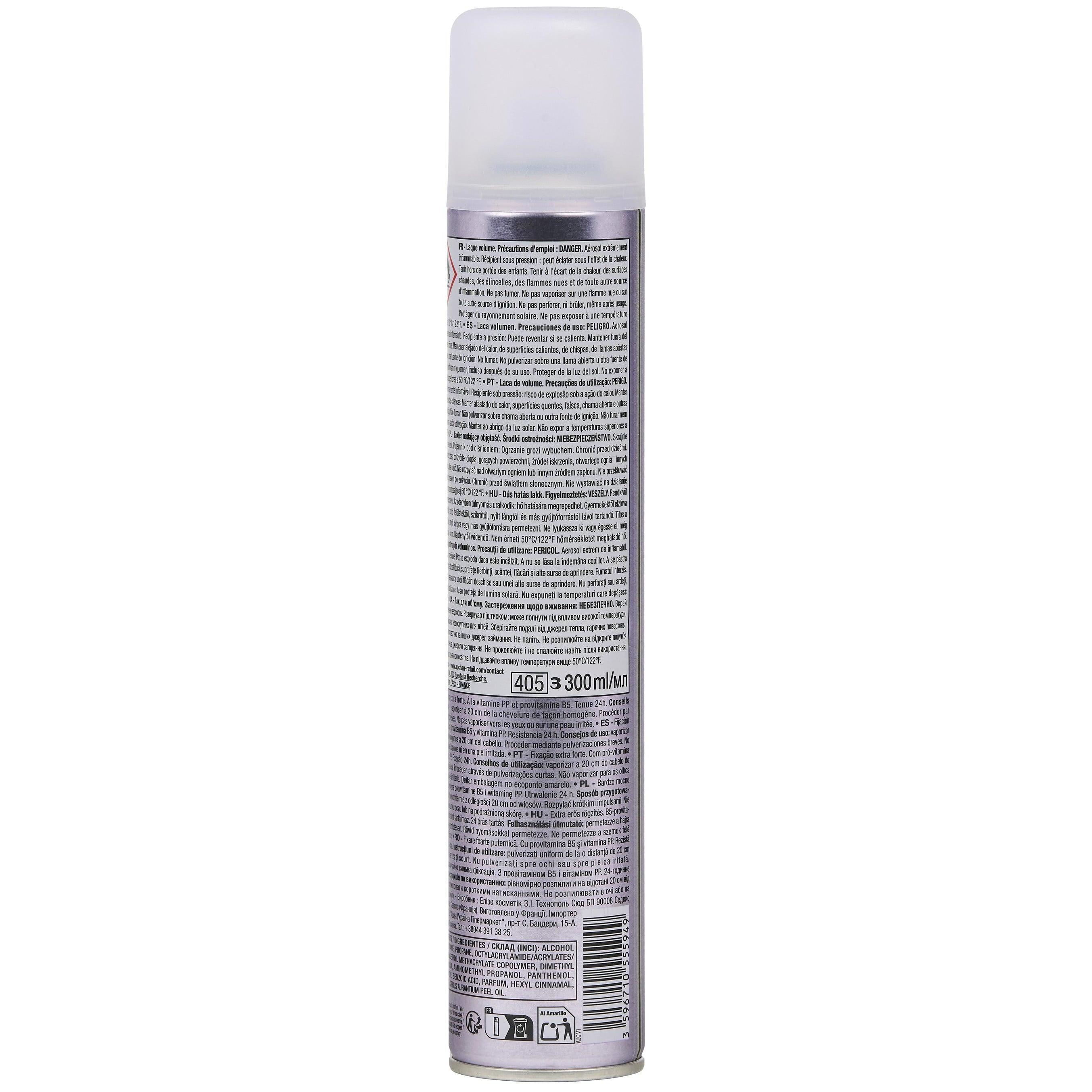 Voir la diapositive 2 : COSMIA Laque volume fixation extra fort force 4 300ml