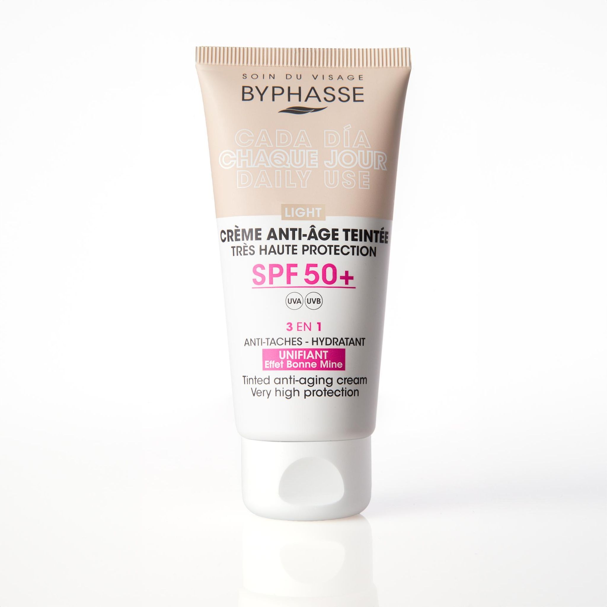 BYPHASSE Chaque Jour Crème anti-âge SPF50+ teintée light 50ml