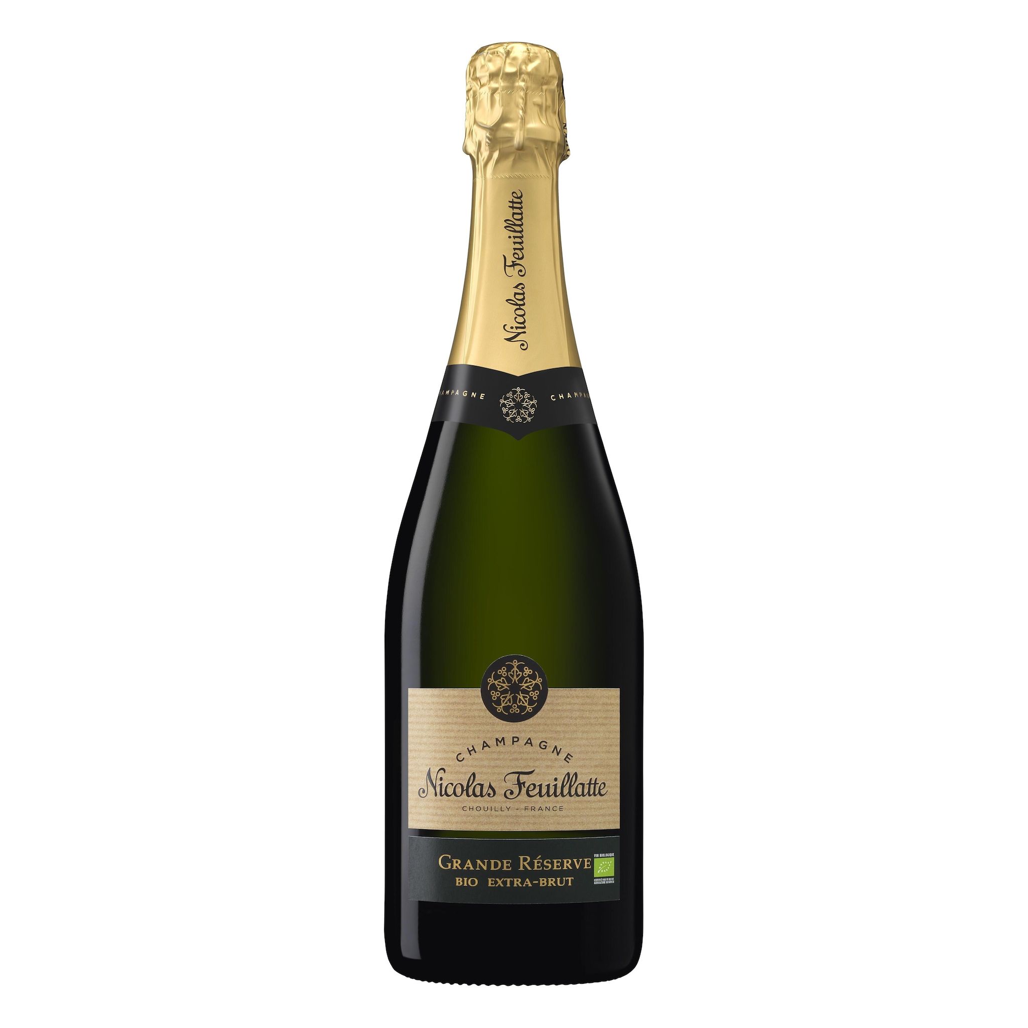 NICOLAS FEUILLATTE Champagne extra-brut grande réserve bio 75cl