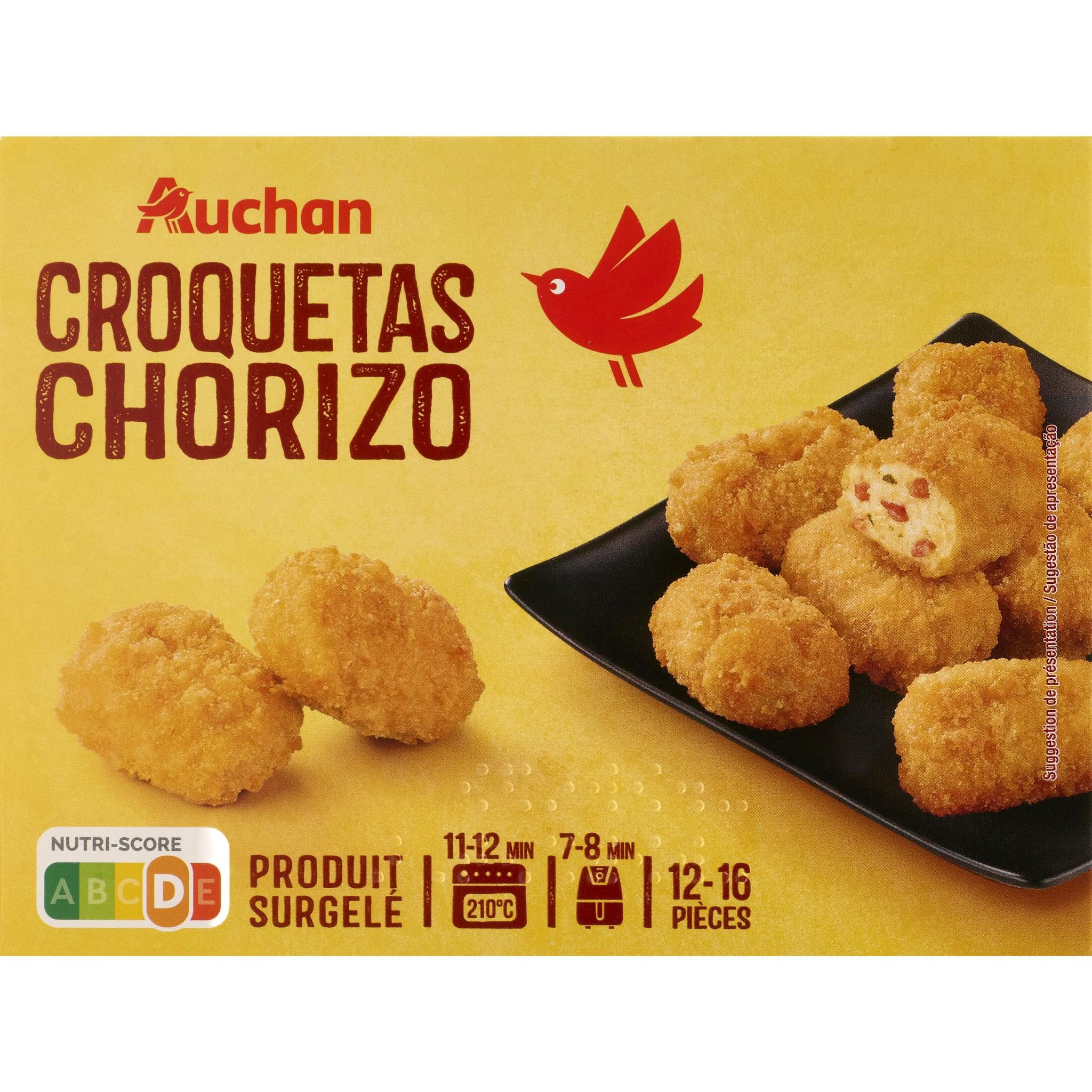AUCHAN Croquetas chorizo 240g