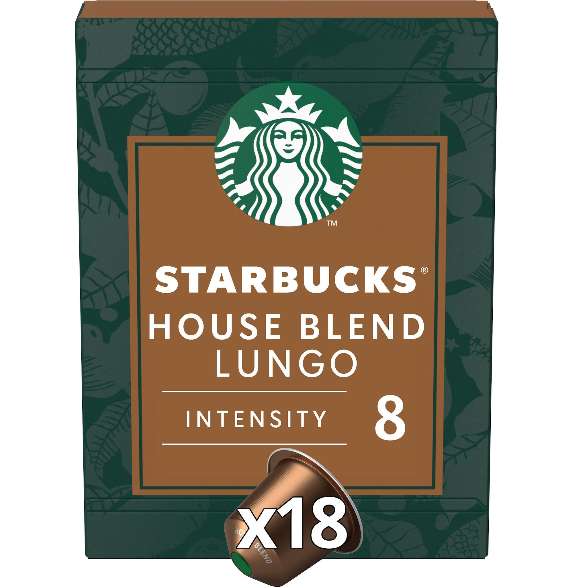 STARBUCKS Capsules de café House Blend Lungo compatibles Nespresso 18 capsules 93.6g