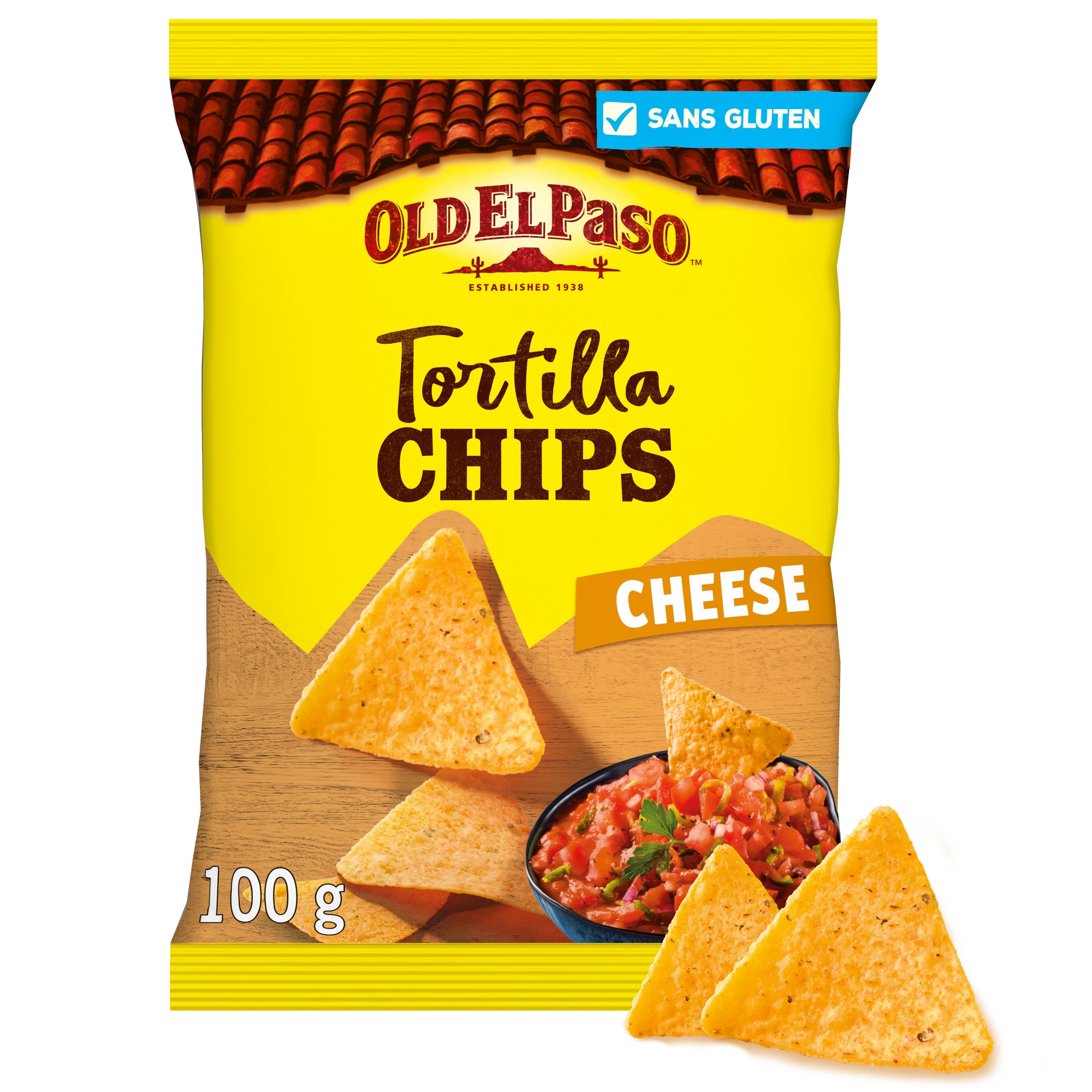 OLD EL PASO Tortilla chips saveur fromage croustillantes 100g