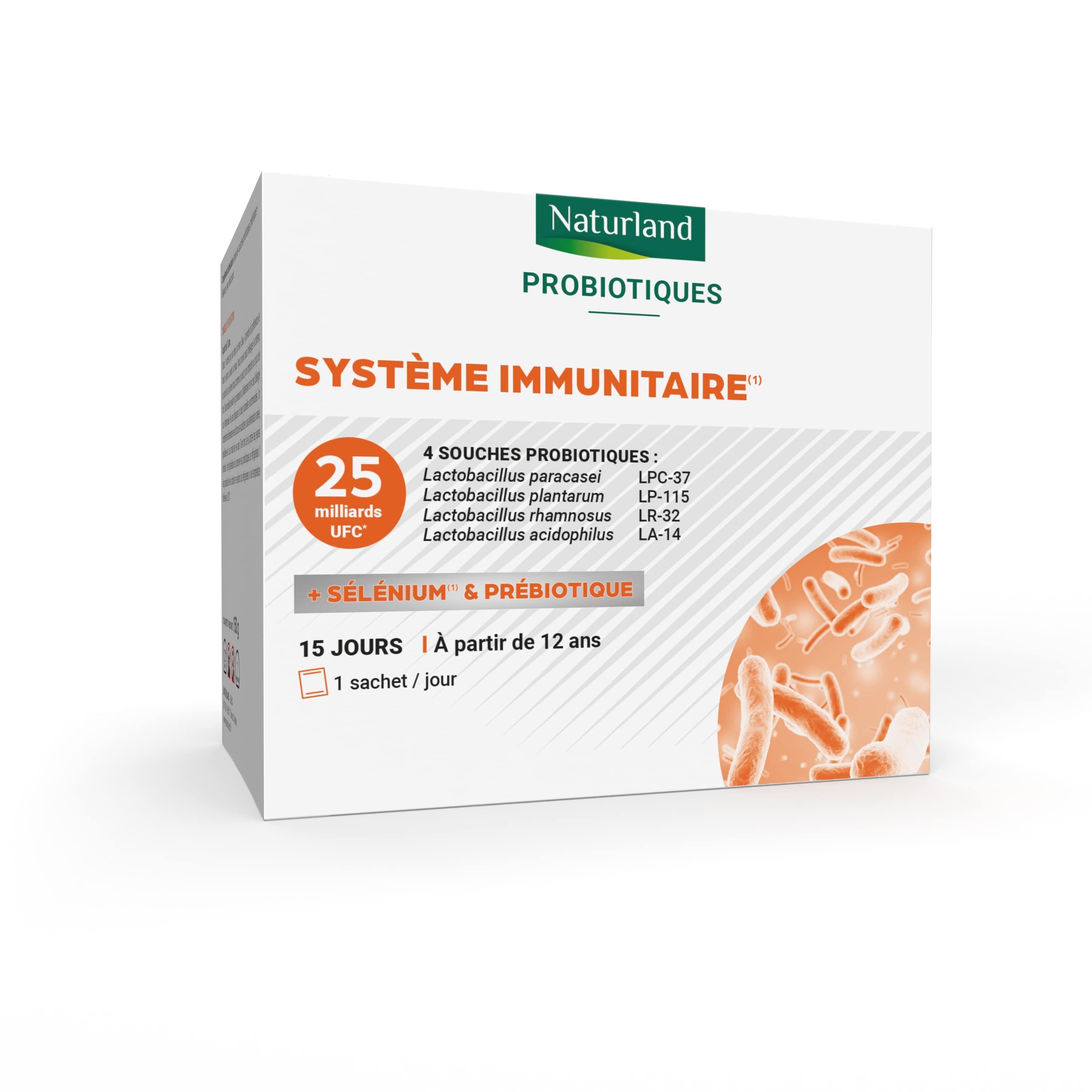 NATURLAND Probiotiques système immunitaire 15 jours