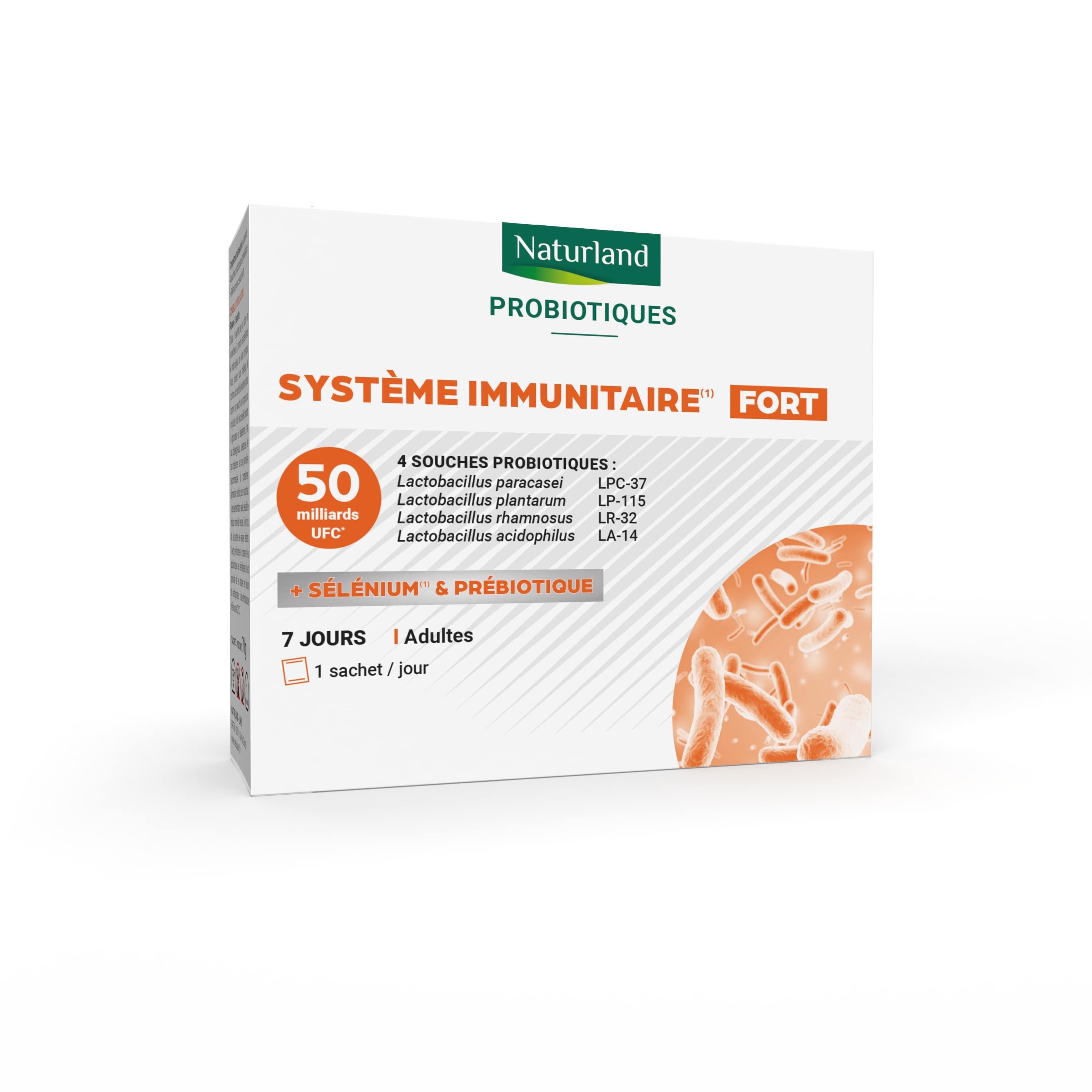 NATURLAND Probiotiques système immunitaire fort 7 jours