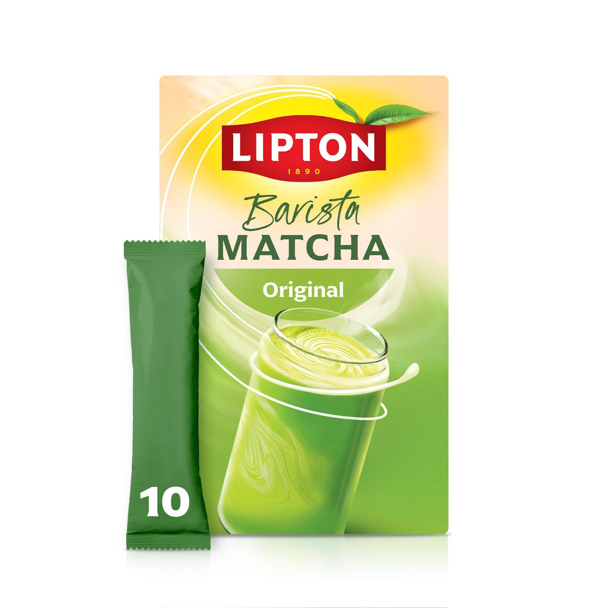 LIPTON Boisson Barista matcha original sans sucres ajoutés 10 sticks 112g
