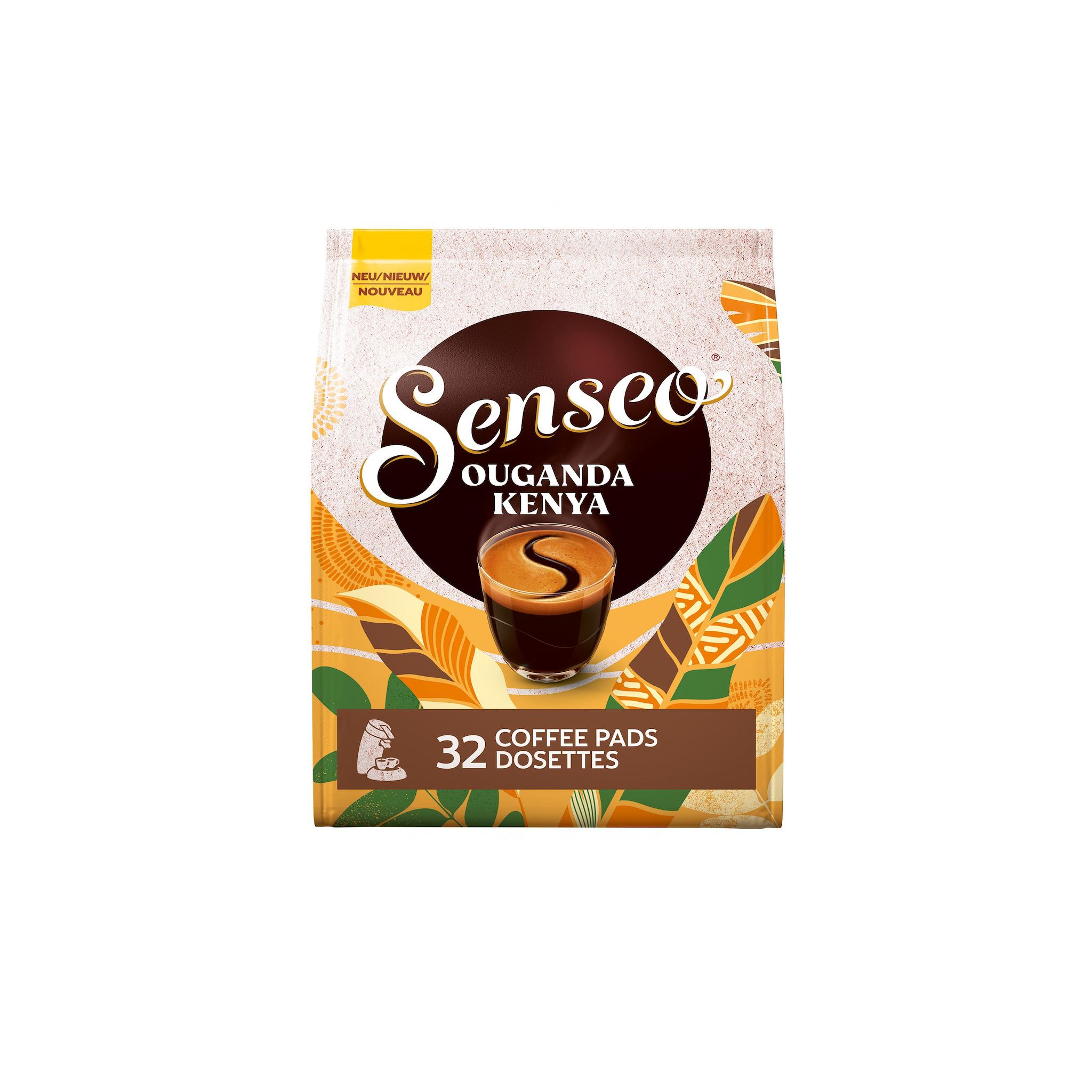 SENSEO Capsules de café Ouganda Kenya aux notes de caramel compatibles Senseo 32 capsules 222g