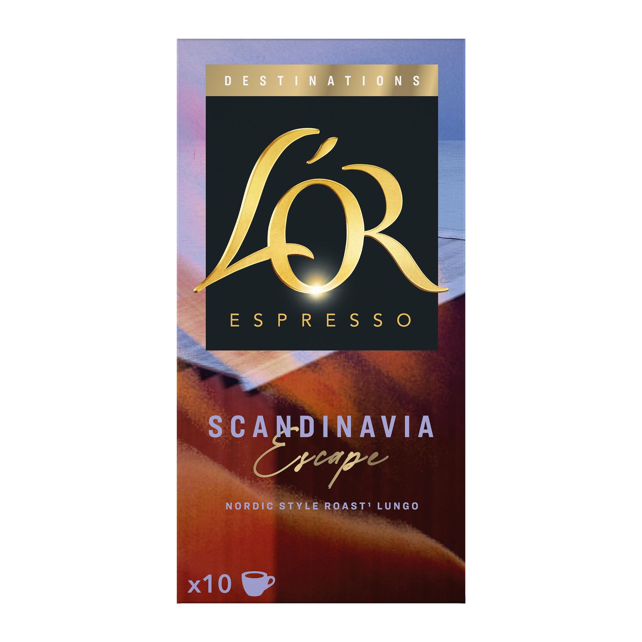L'OR ESPRESSO Capsules de café Scandinavia escape compatible Nespresso 10 capsules 52g
