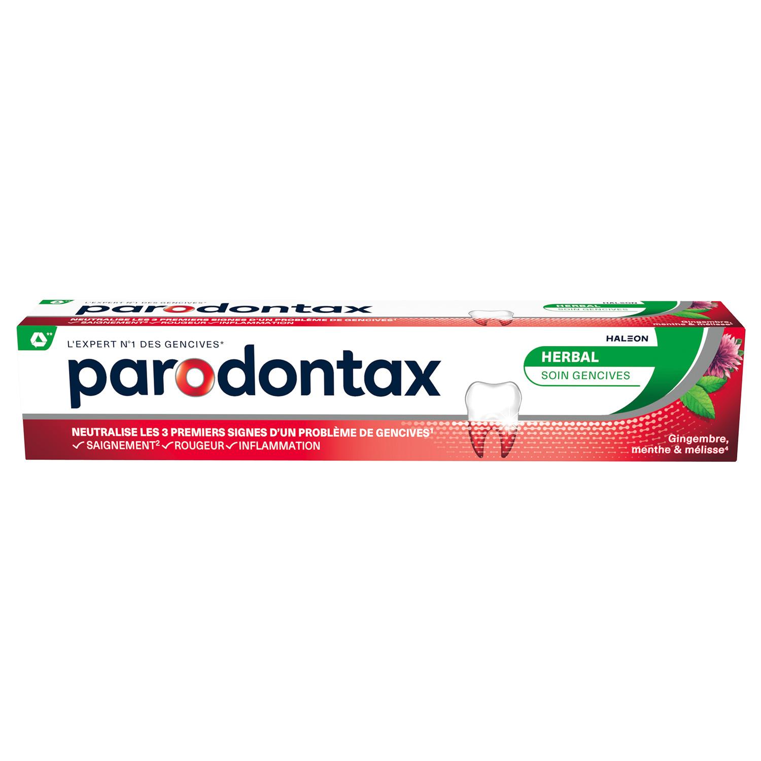 PARODONTAX Dentifrice herbal soin gencives 75ml
