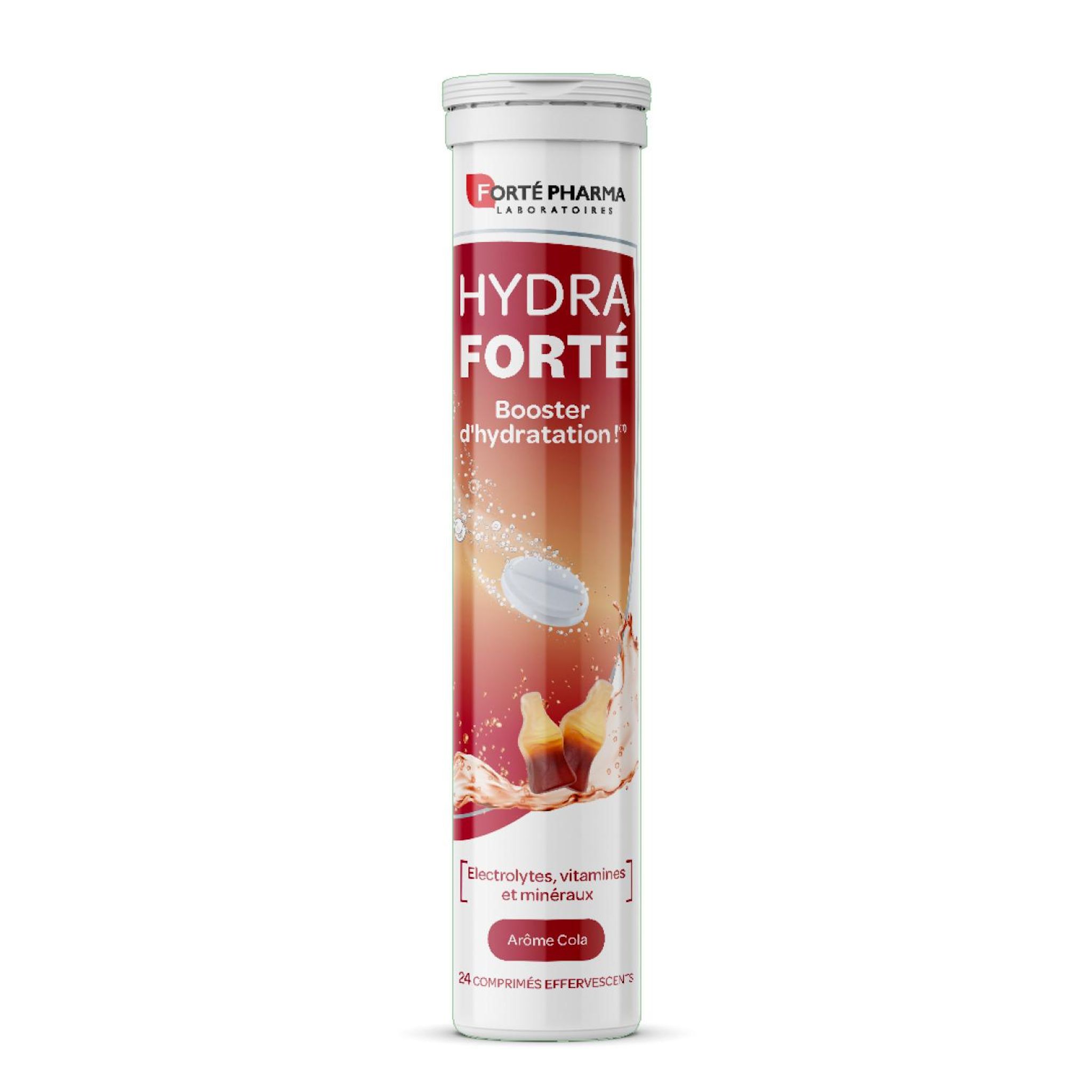 FORTE PHARMA Hydraforté Booster d'hydratation arôme cola 24 comprimés effervescents