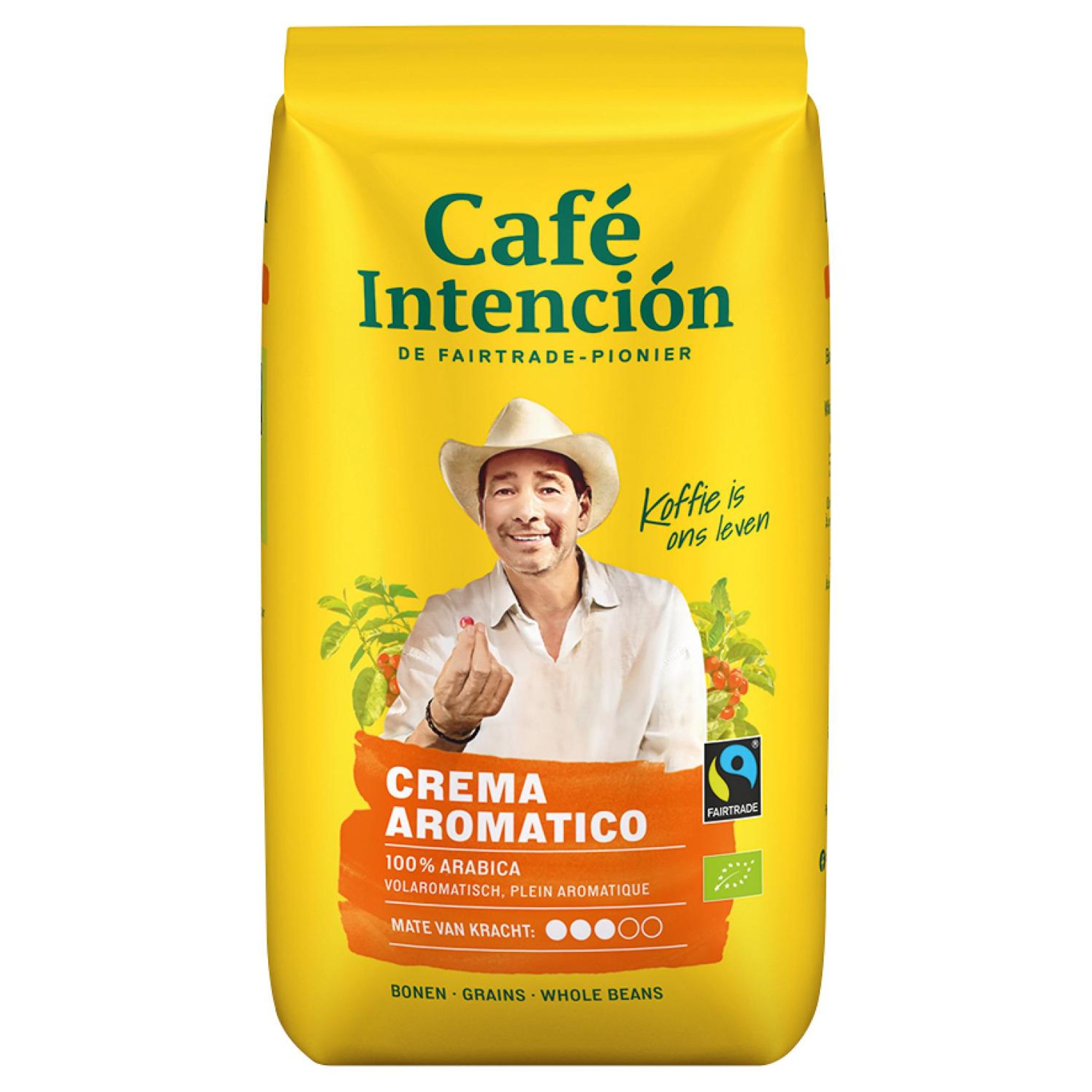 INTENCION Café en grains crema aromatico bio 500g