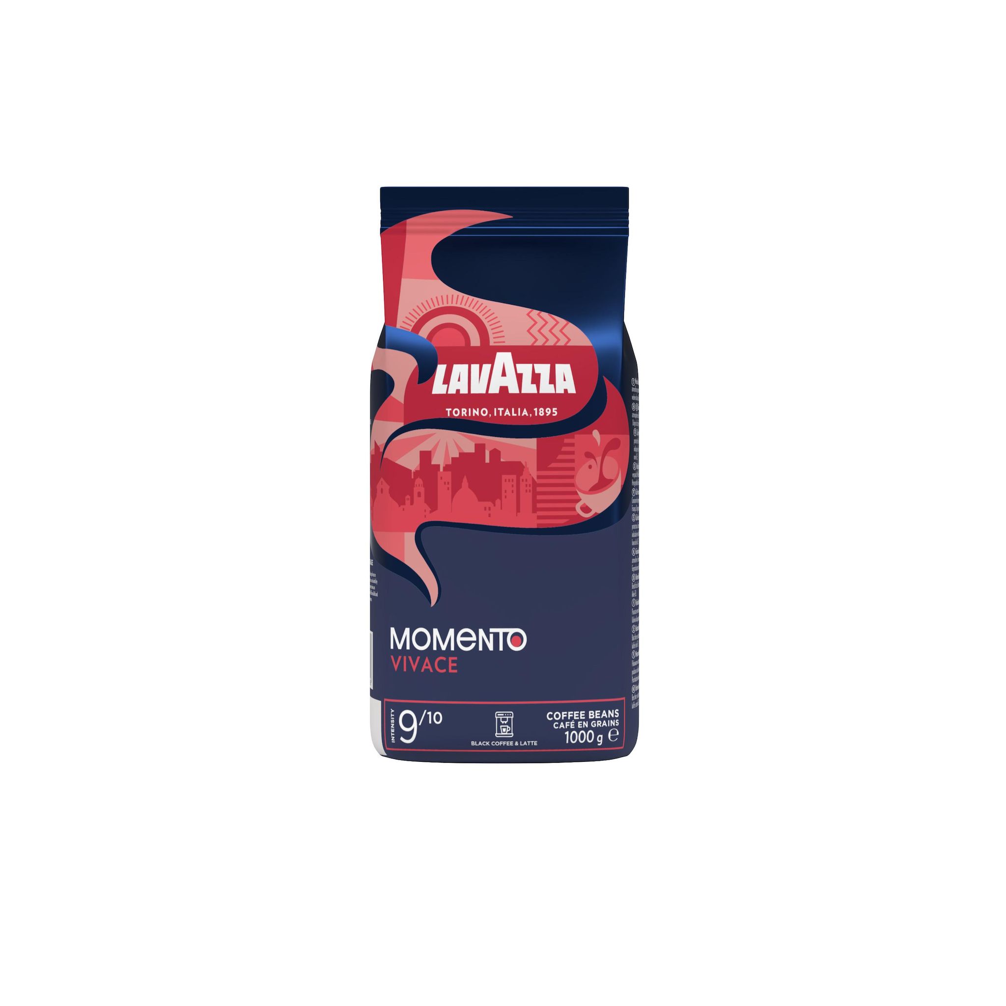 LAVAZZA Café en grains Momento Vivace Intensité 9/10 1kg