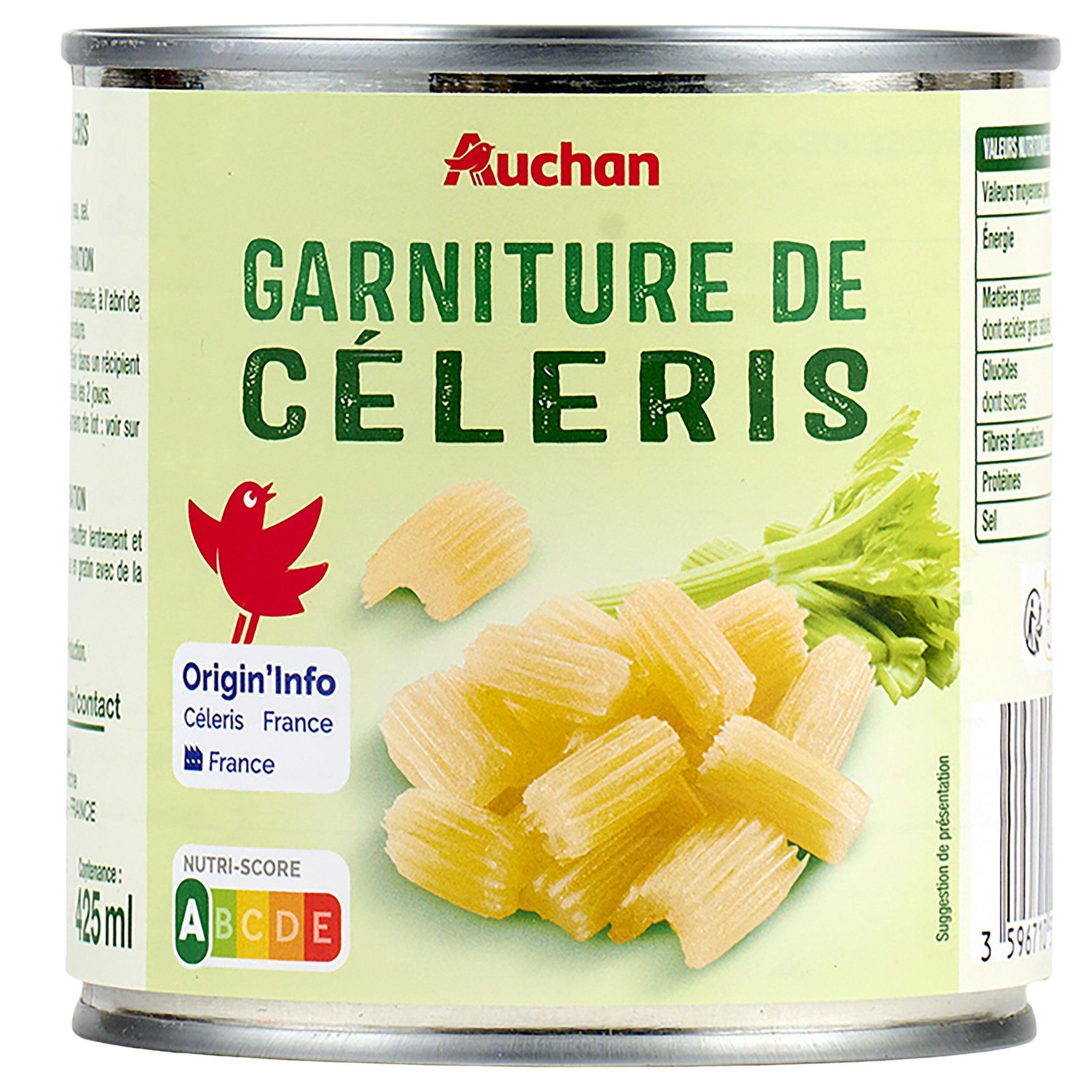 AUCHAN Garniture de céleris 400g
