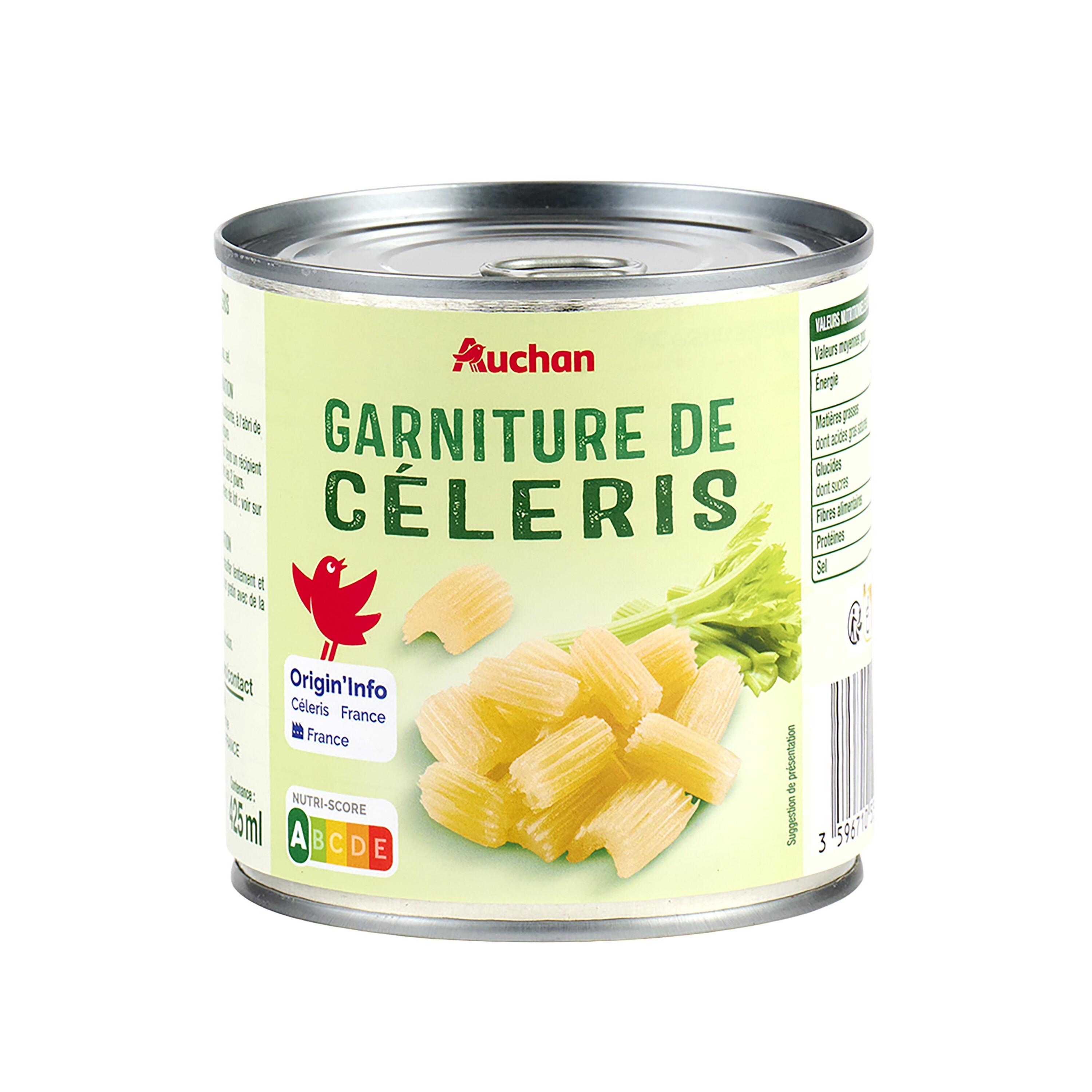 Voir la diapositive 3 : AUCHAN Garniture de céleris 400g