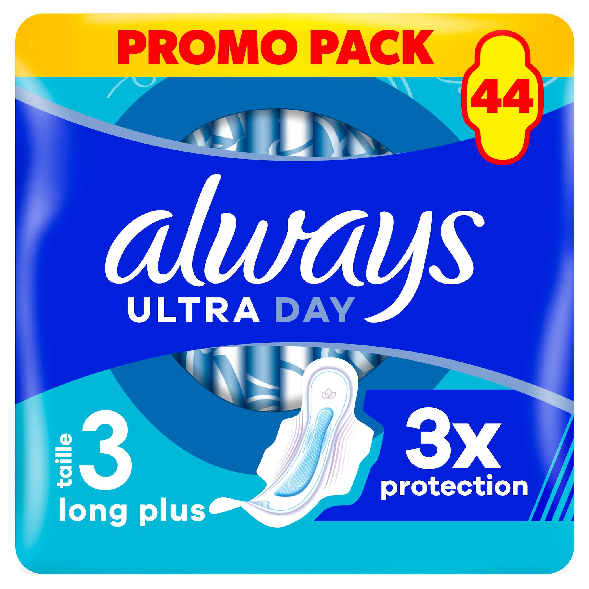ALWAYS Ultra day Serviettes hygiéniques long plus taille 3 44 serviettes