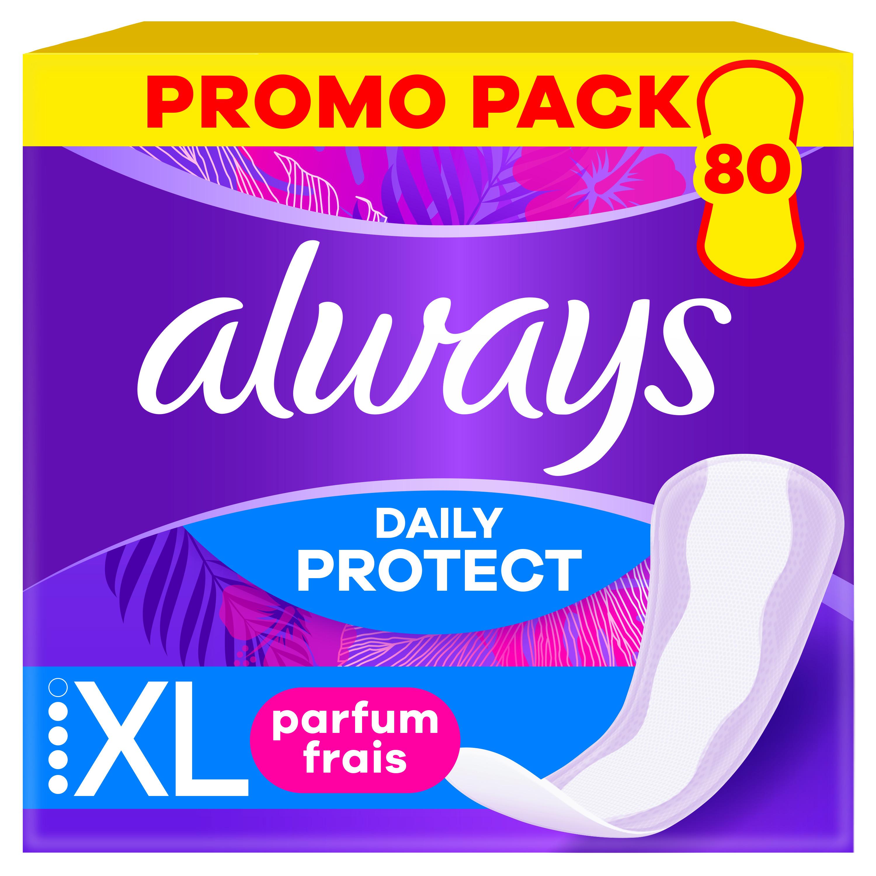 ALWAYS Daily protect Protège lingerie XL parfum frais 80 protège lingerie