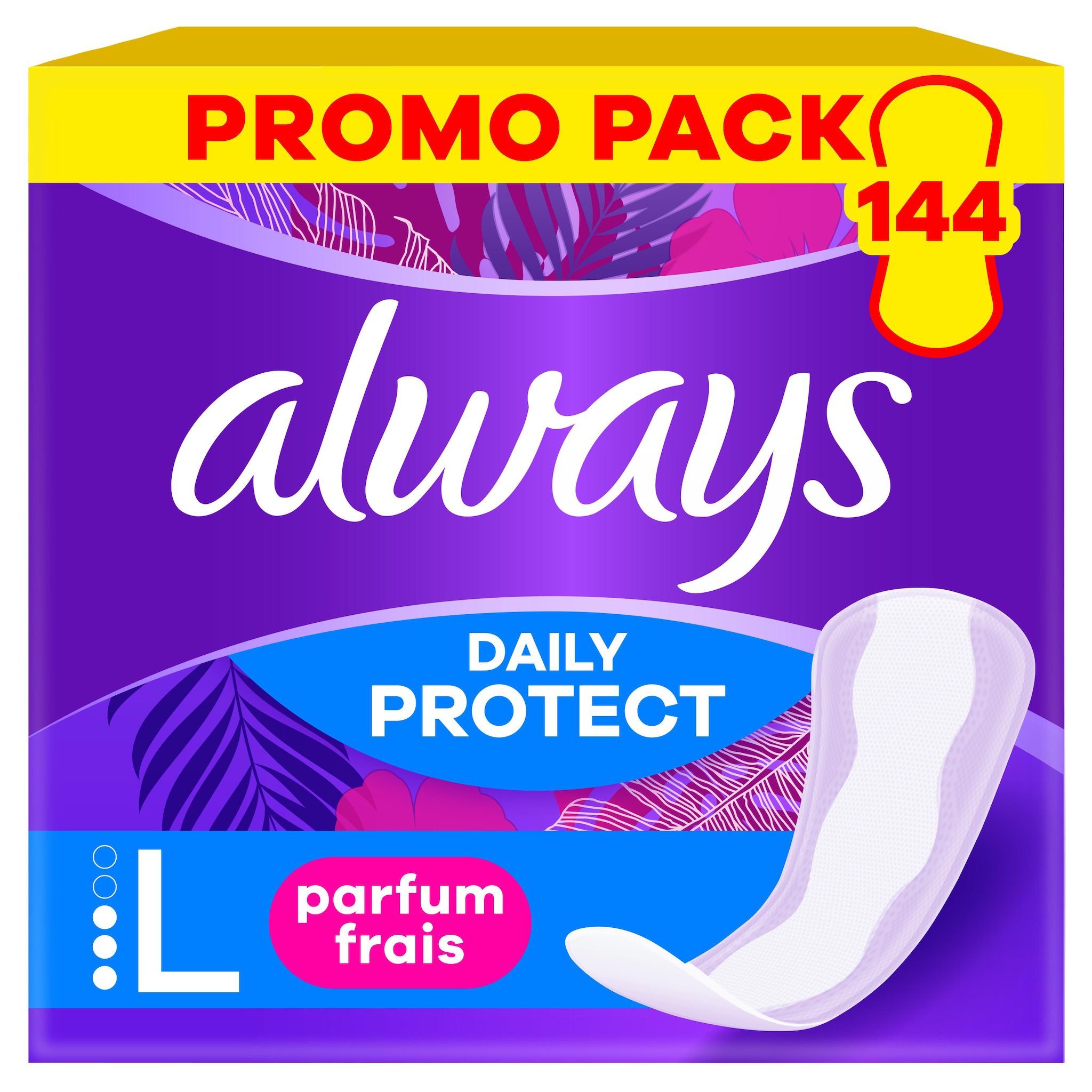 ALWAYS Daily protect Protèges lingerie taille L 144 serviettes