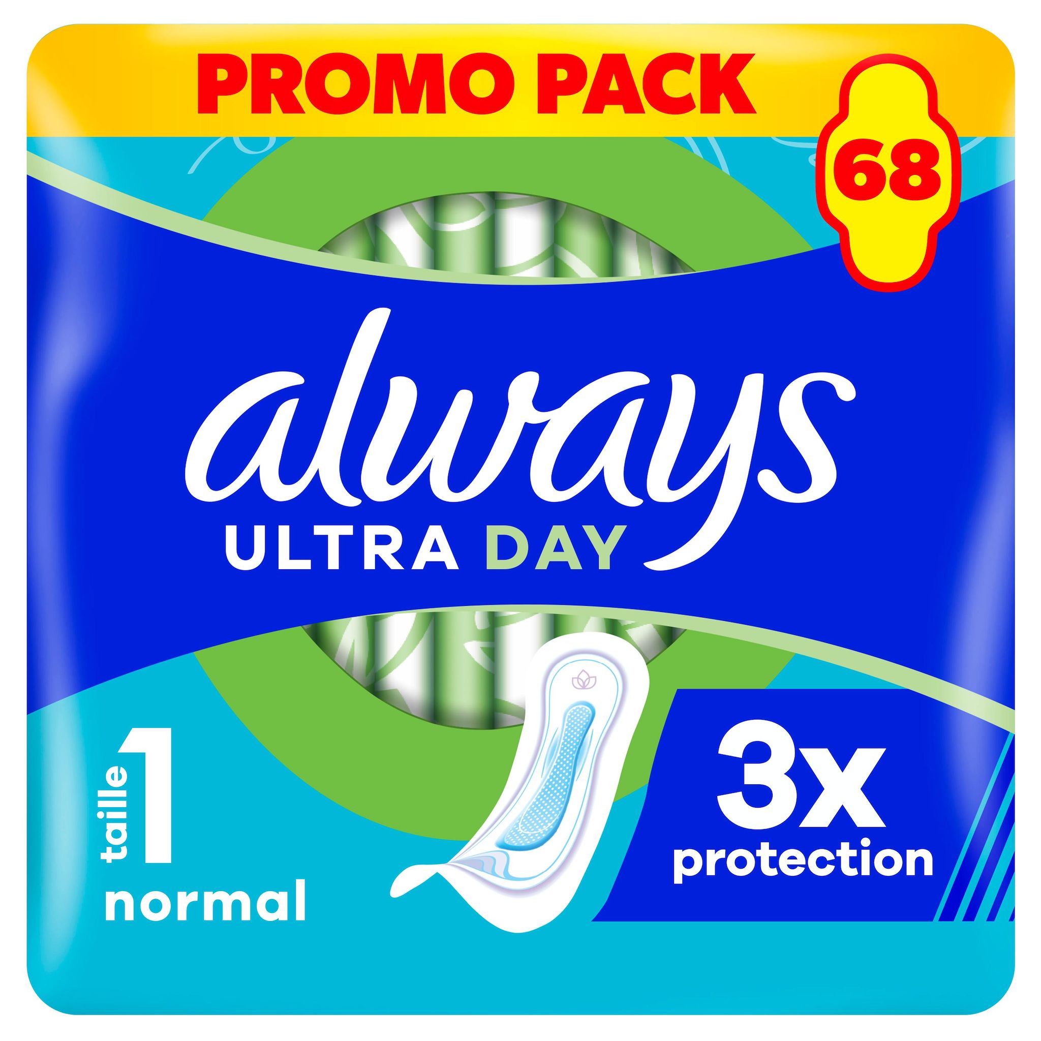 ALWAYS Ultra day Serviettes hygiéniques normal taille 1 68 serviettes