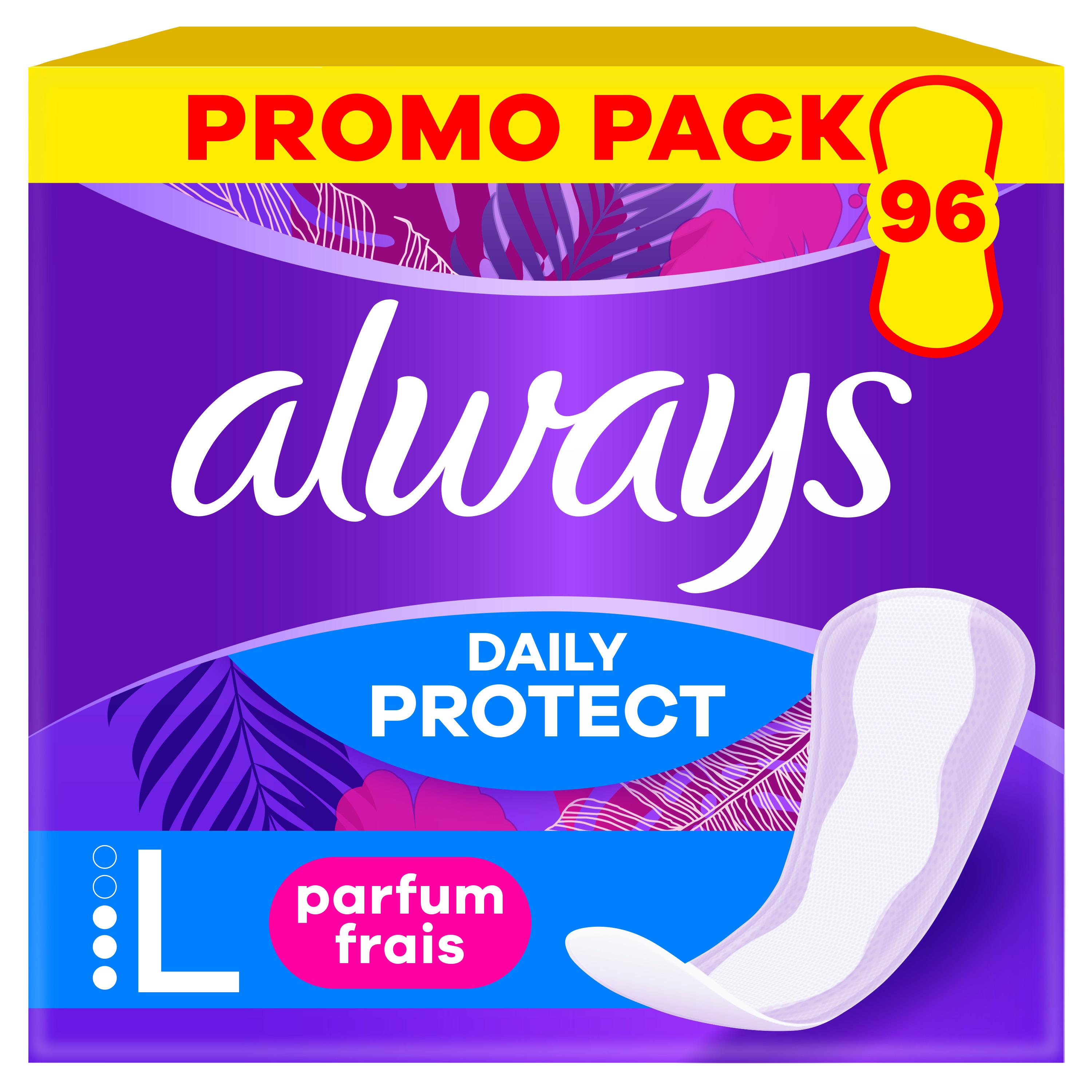 ALWAYS Daily protect Protège lingerie taille L parfum frais 96 protège lingerie