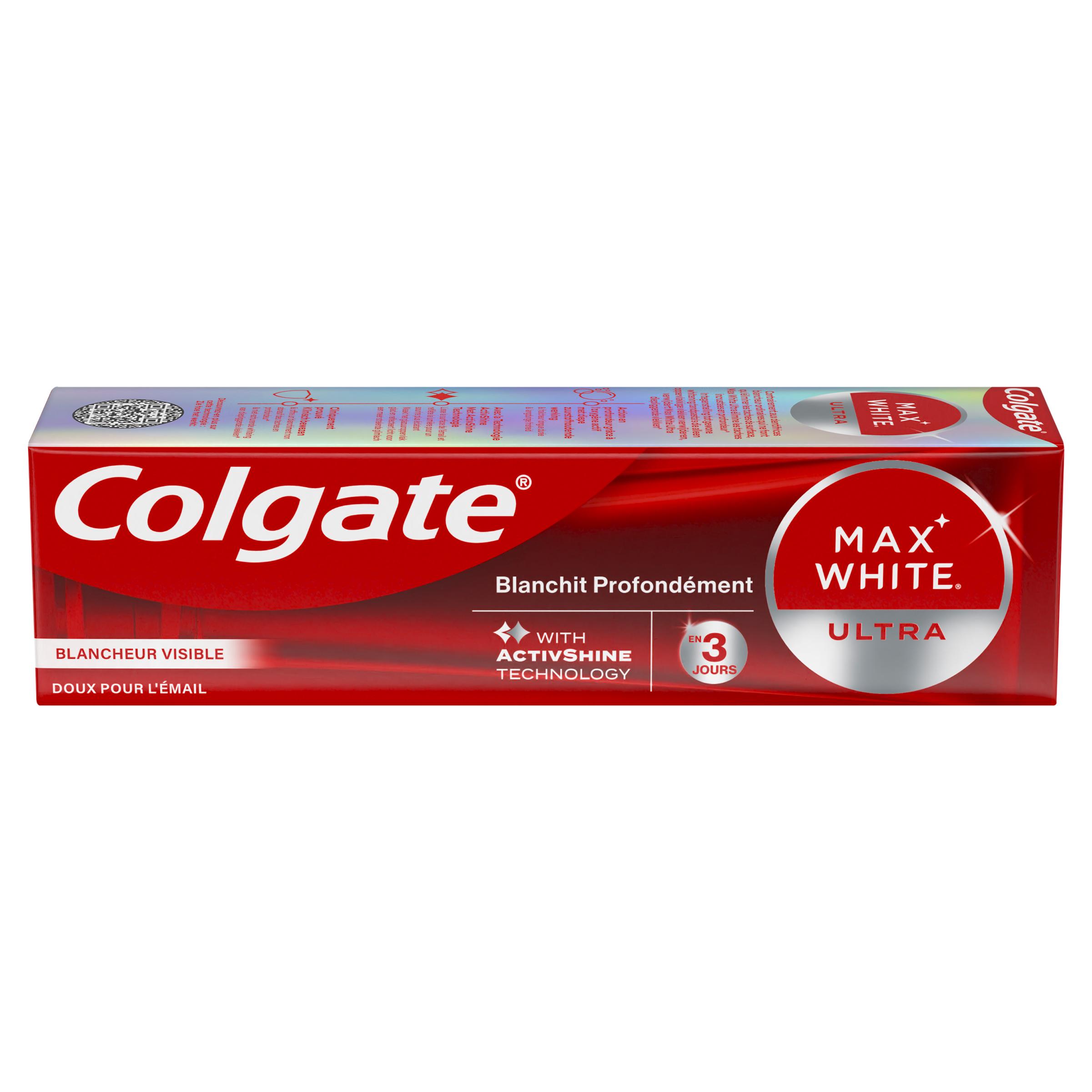 COLGATE Max White Dentifrice ultra blancheur visible 75ml