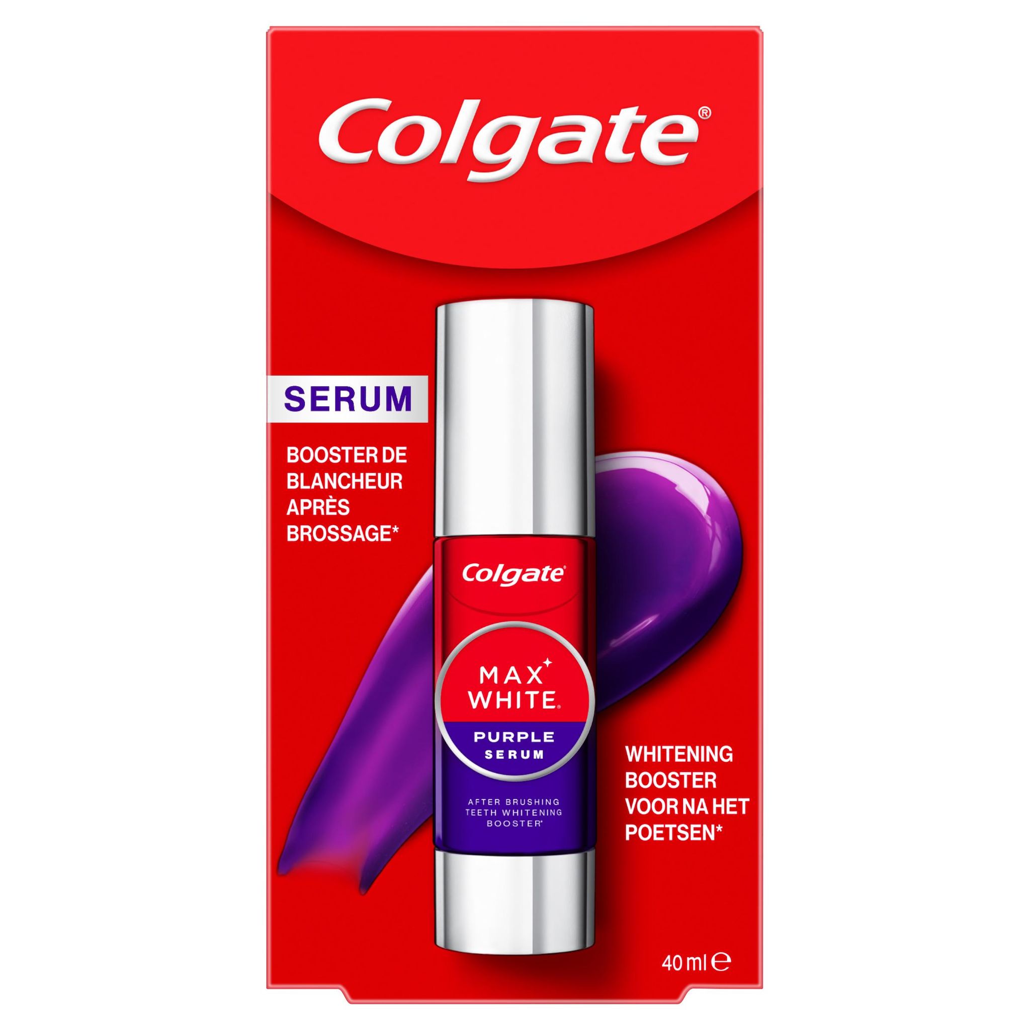 COLGATE Max White purple Sérum booster de blancheur 40ml