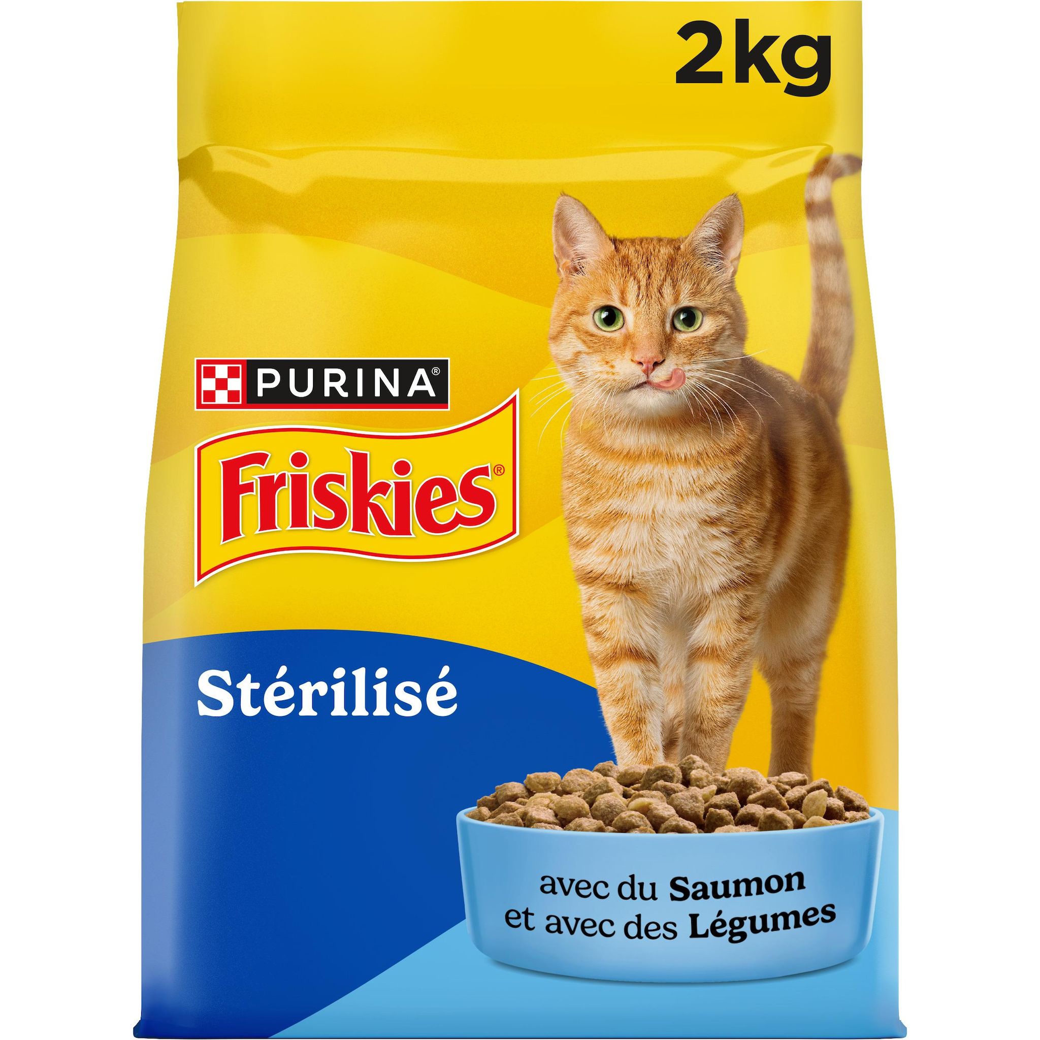 FRISKIES Croquettes au saumon et aux légumes pour chat stérilisé 2kg