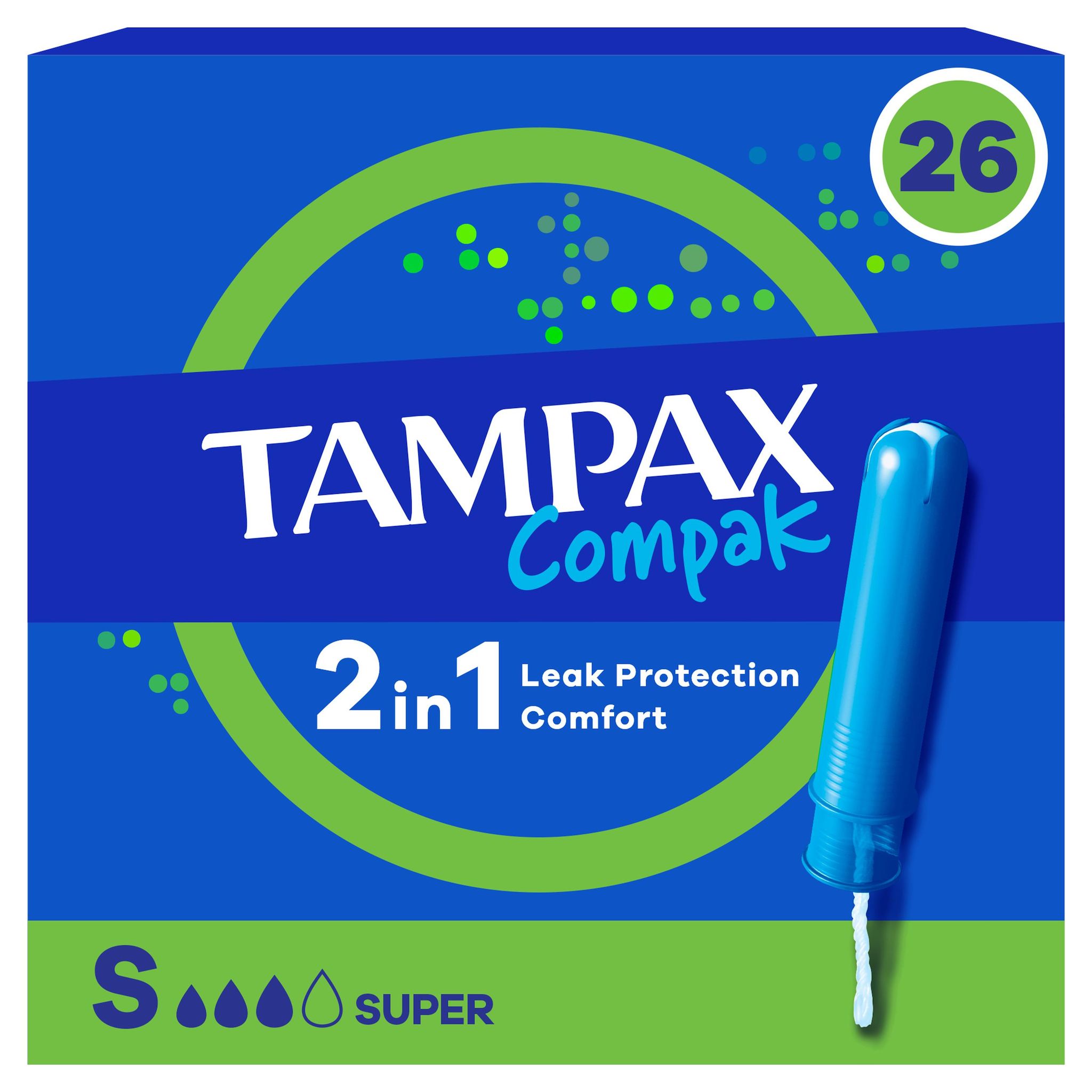 TAMPAX Compak tampons avec applicateur super 26 tampons