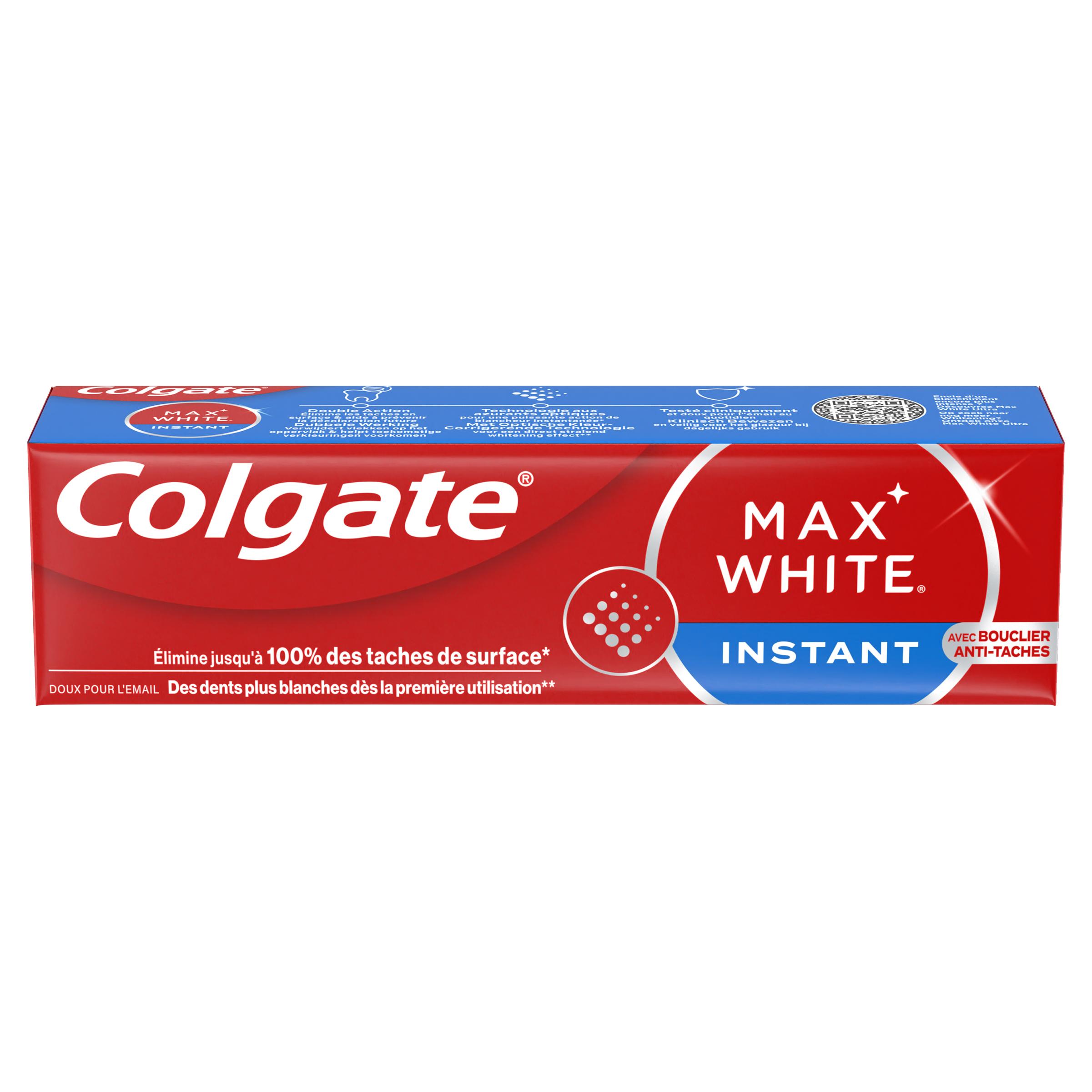 COLGATE Max White dentifrice anti-taches bleu 75ml