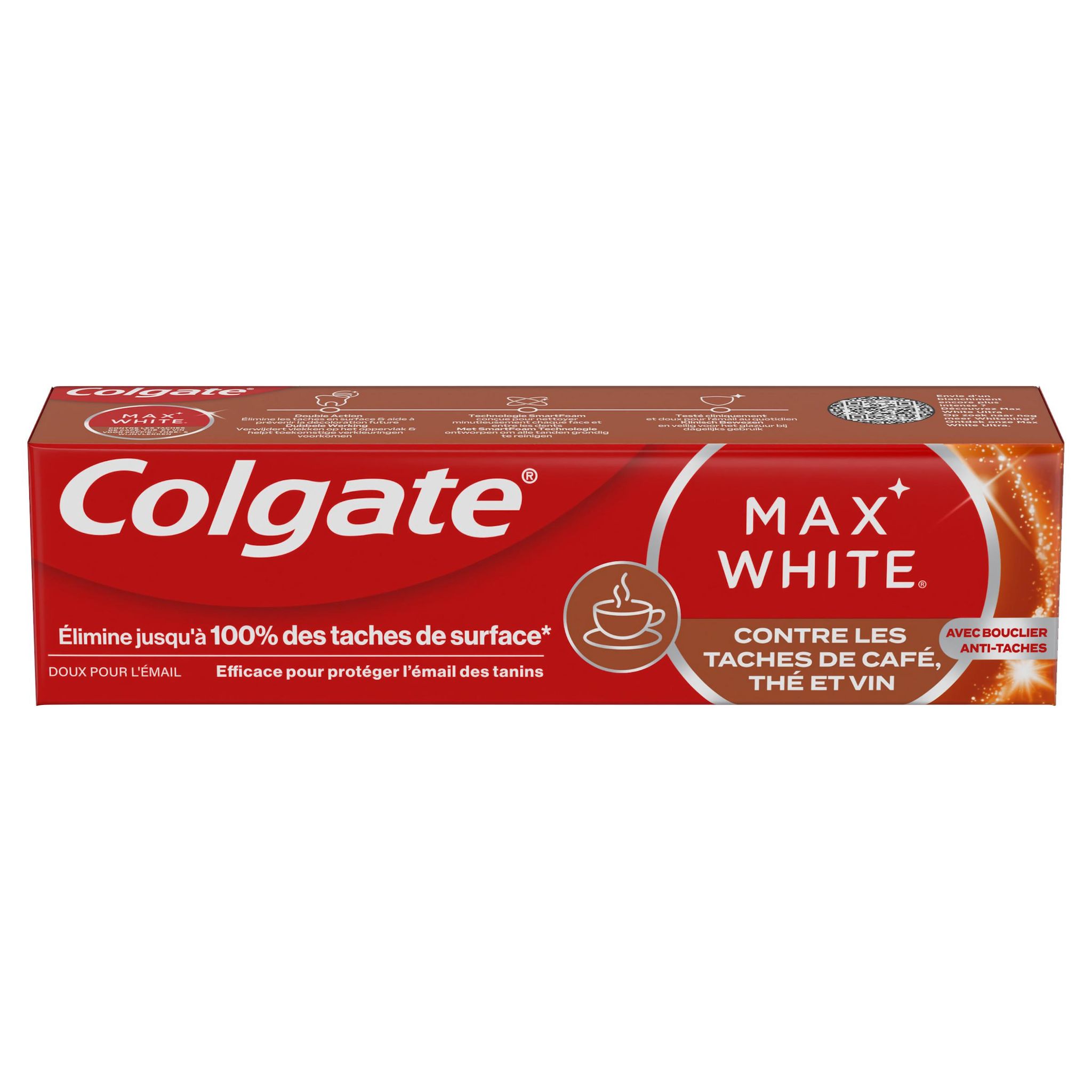 COLGATE Max white dentifrice anti-taches de café 75ml