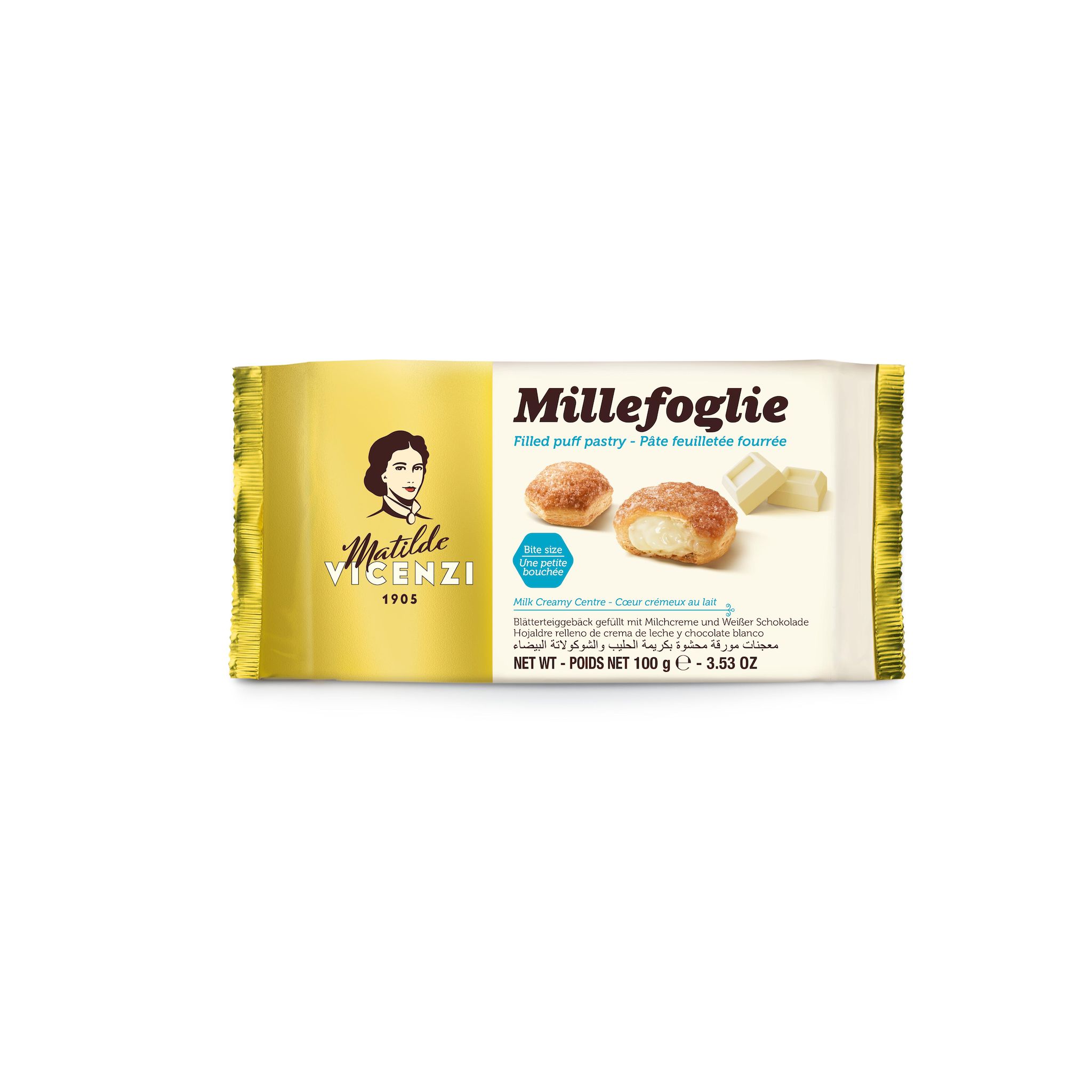 MATILDE VICENZI Millefoglie crème de lait au goût délicat 95g