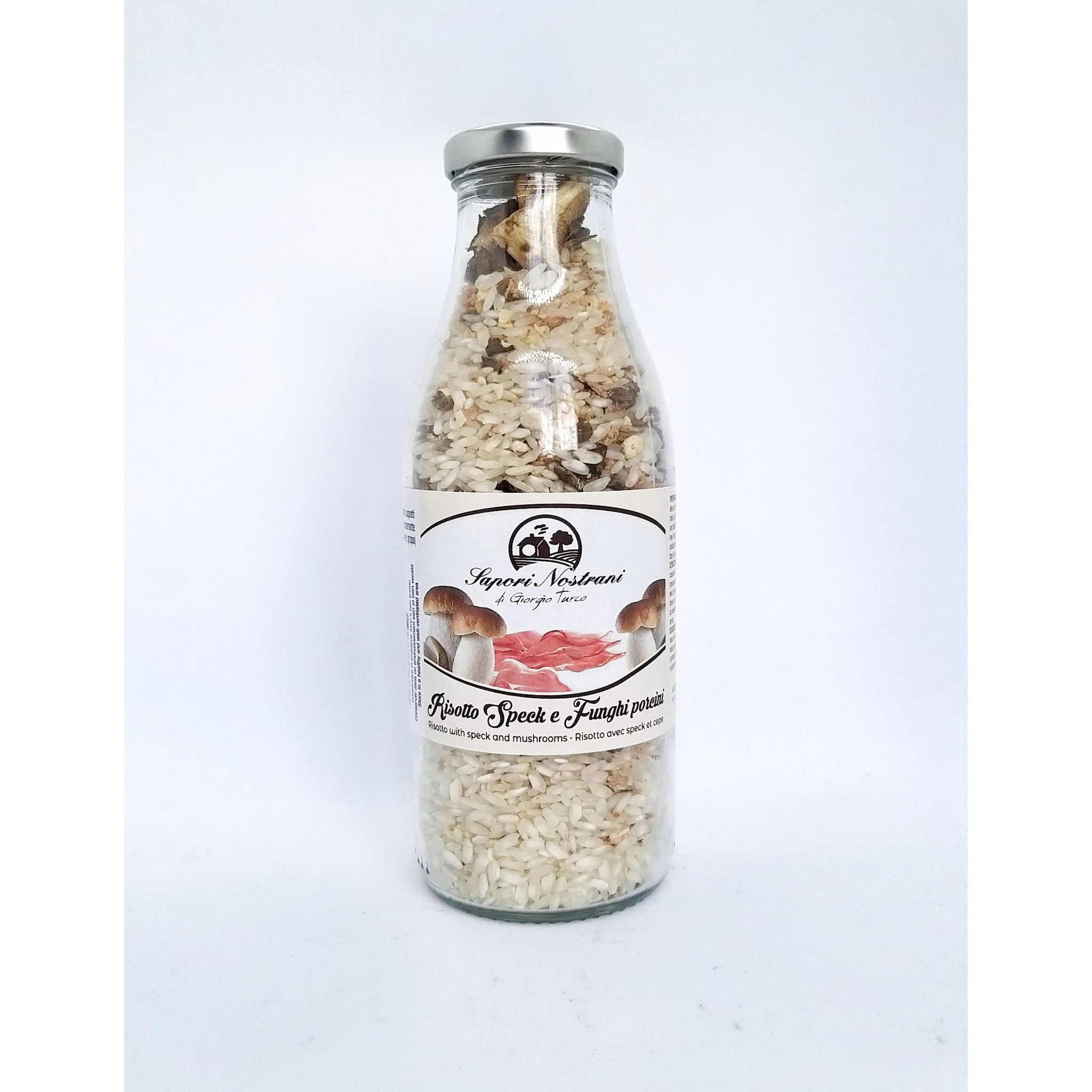 SAPORI Risotto speck et champignon en bouteille 250g