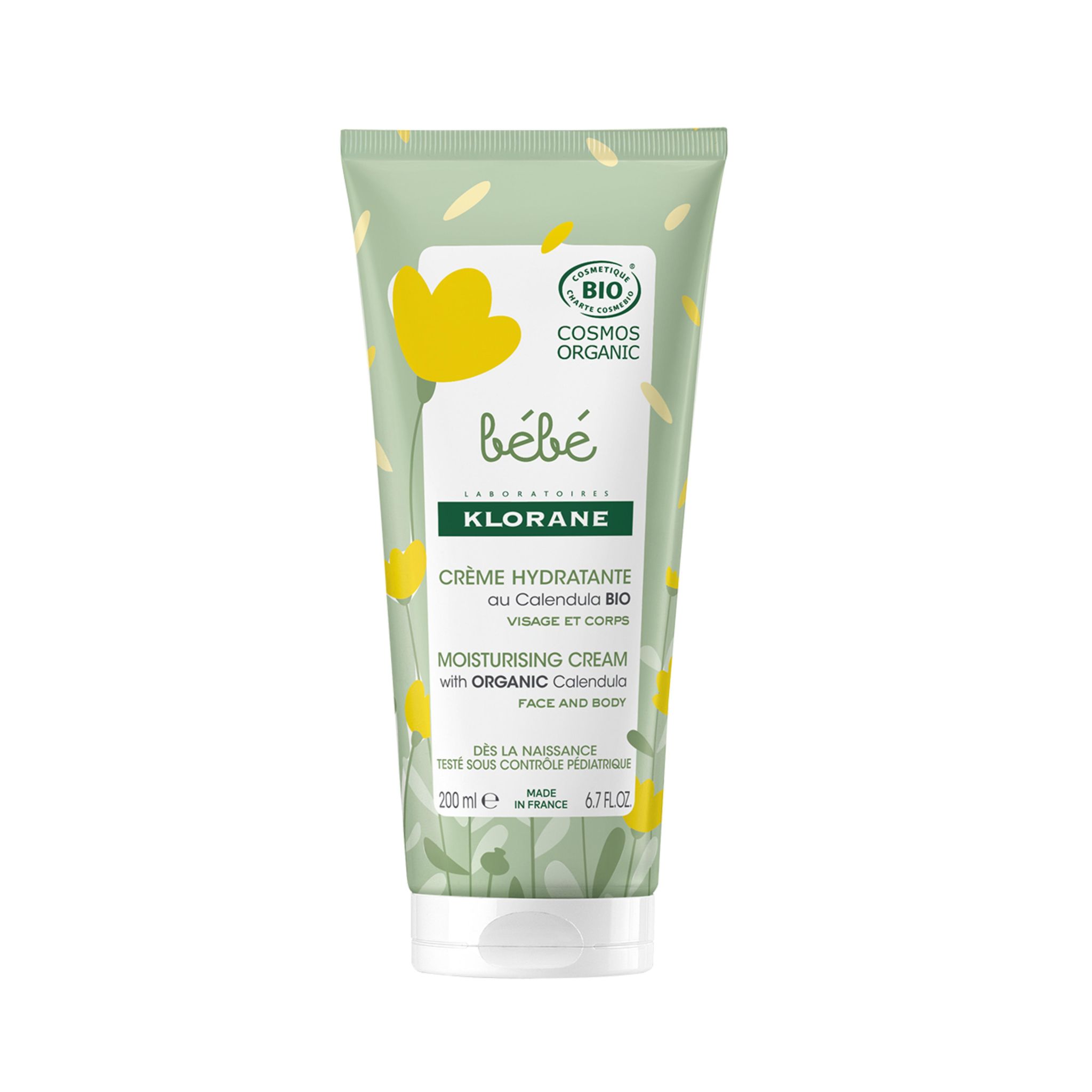 KLORANE Crème hydratante au calendula bio visage et corps 200ml