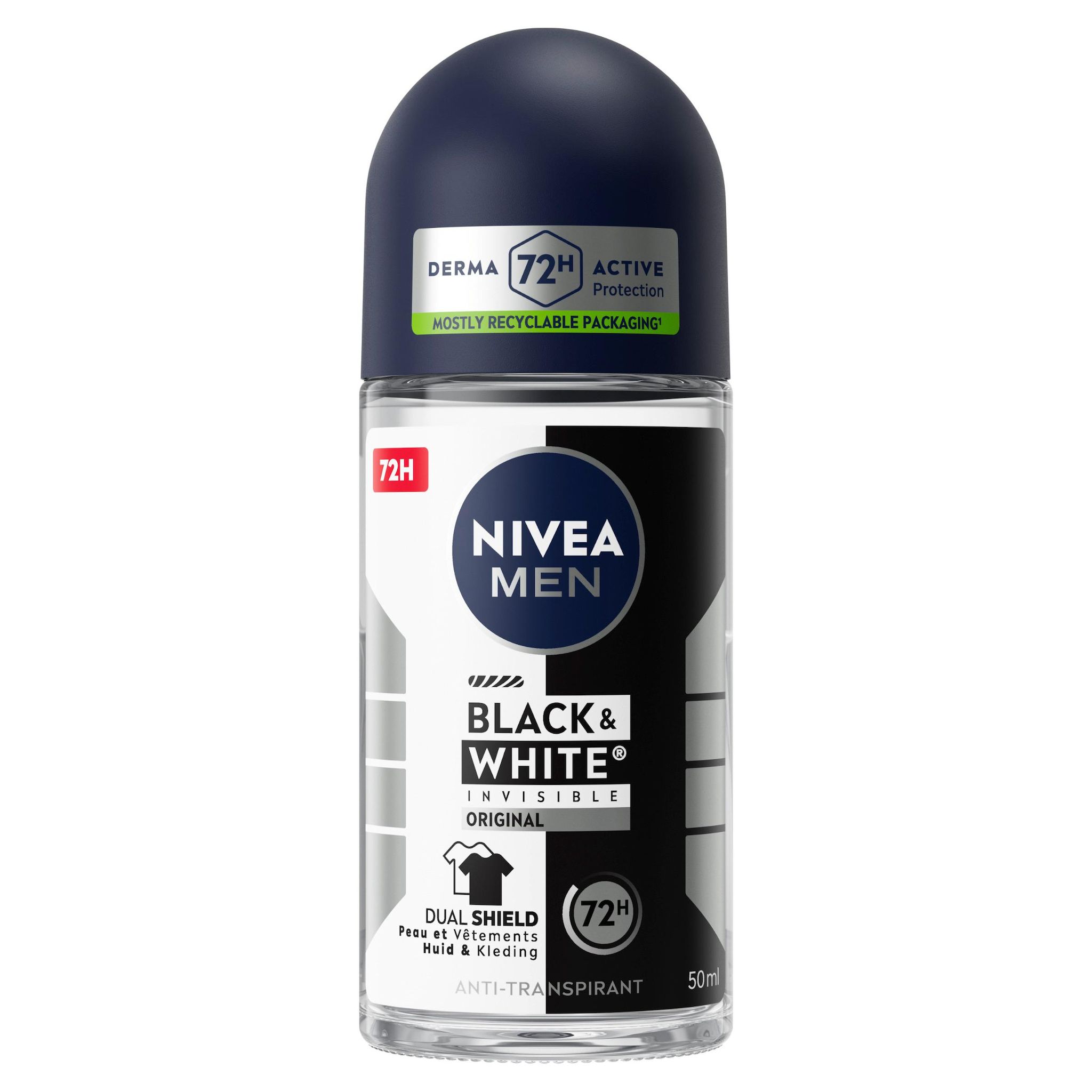 NIVEA Men Déodorant black&white original bille 50ml