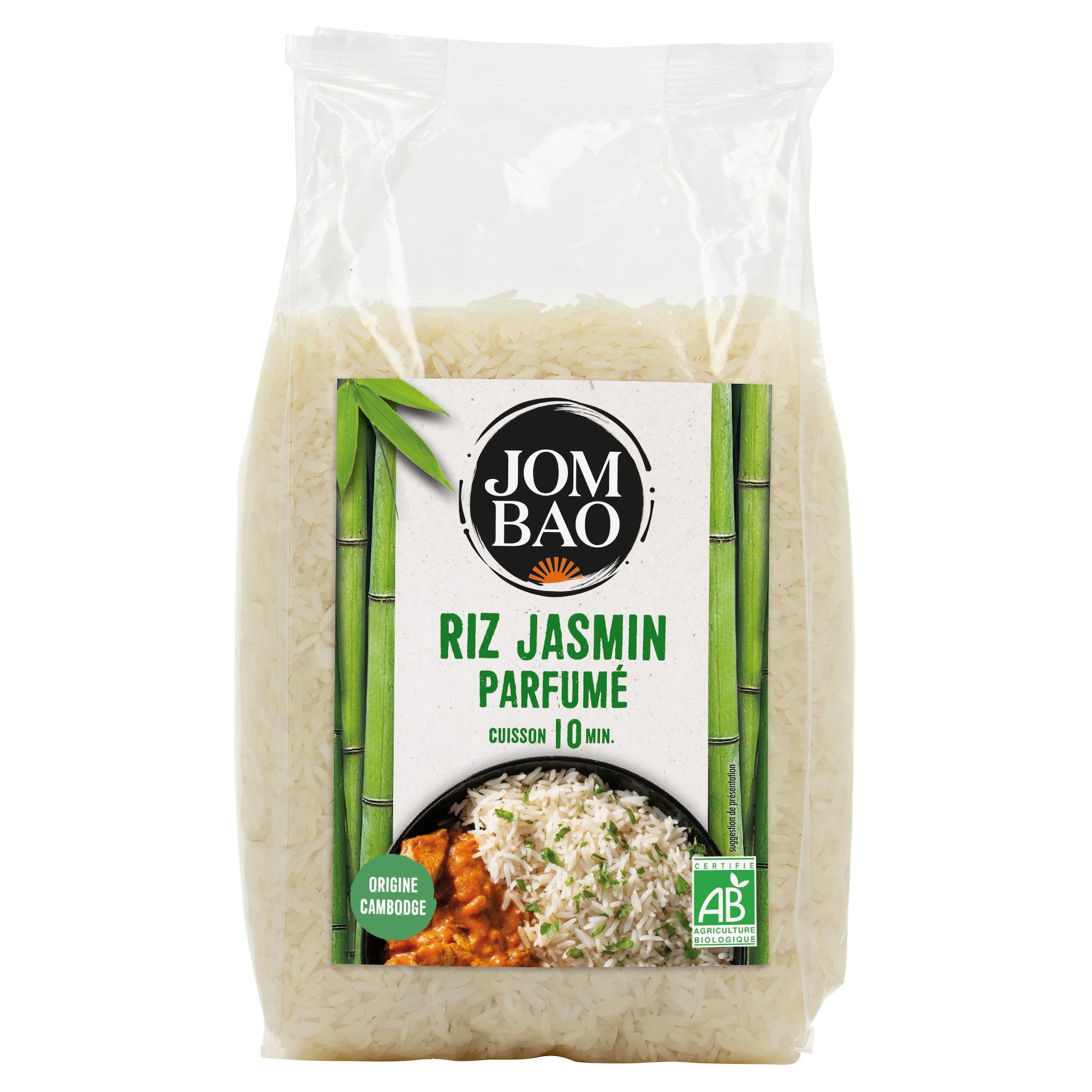 JOM BAO Riz jasmin parfumé en sachet bio 1kg