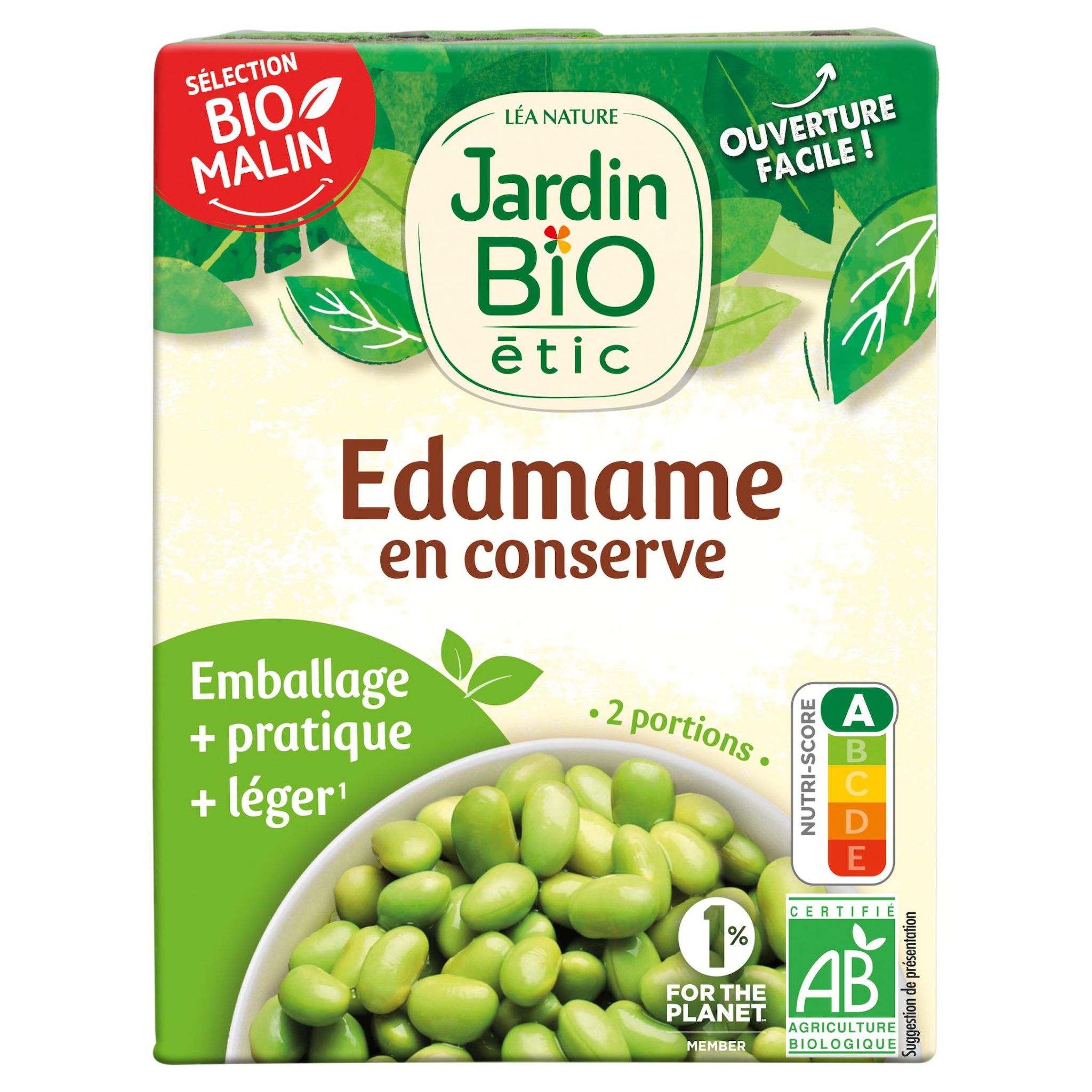 JARDIN BIO Edamame en conserve 220g