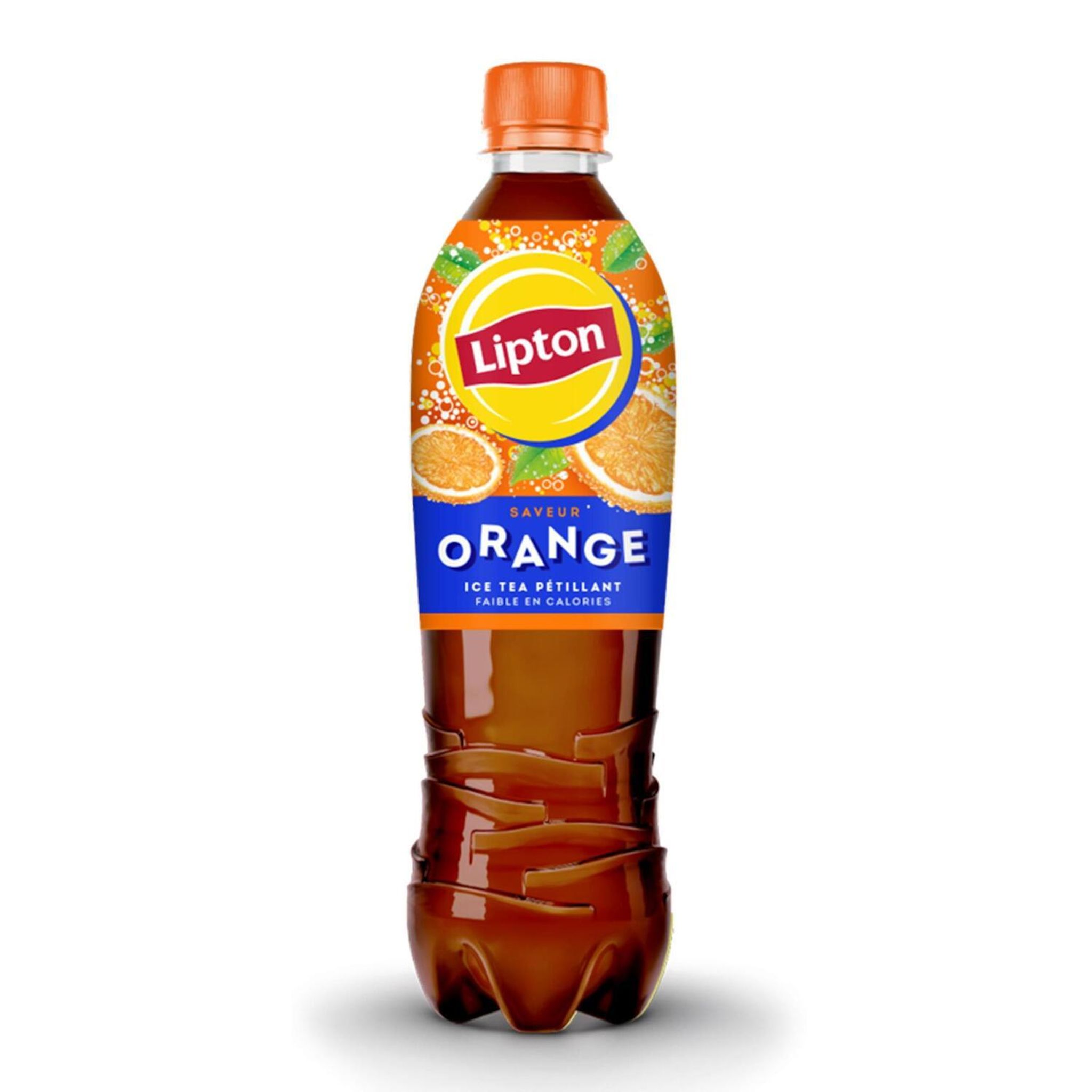 LIPTON Thé glacé pétillant saveur orange 1,25l