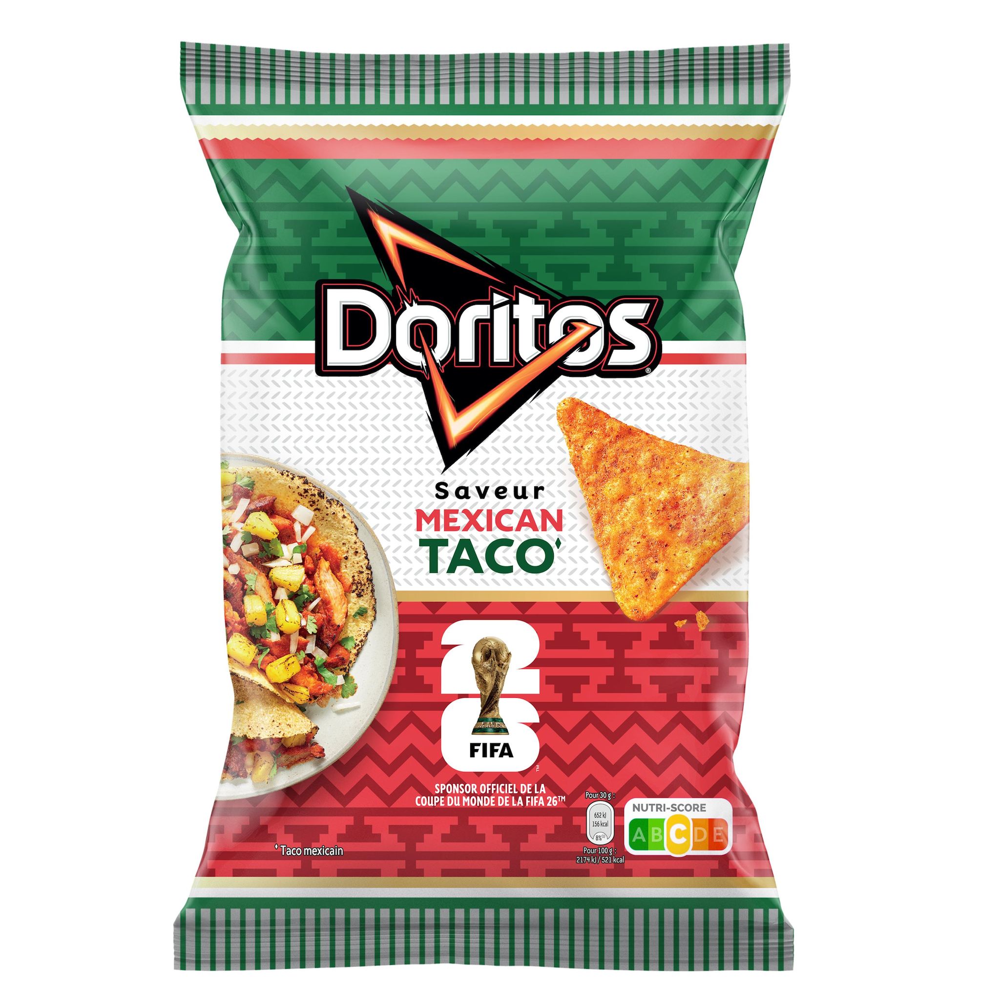 DORITOS Tortillas goût mexican taco 160g