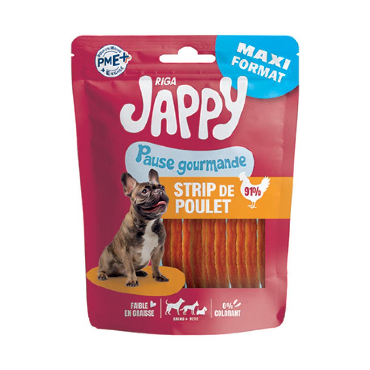 RIGA Jappy Friandises strip de poulet pour chien 300g