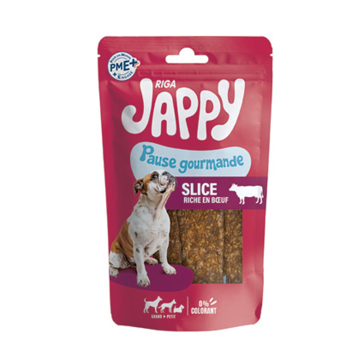 RIGA Jappy Friandises slice au boeuf pour chien 60g