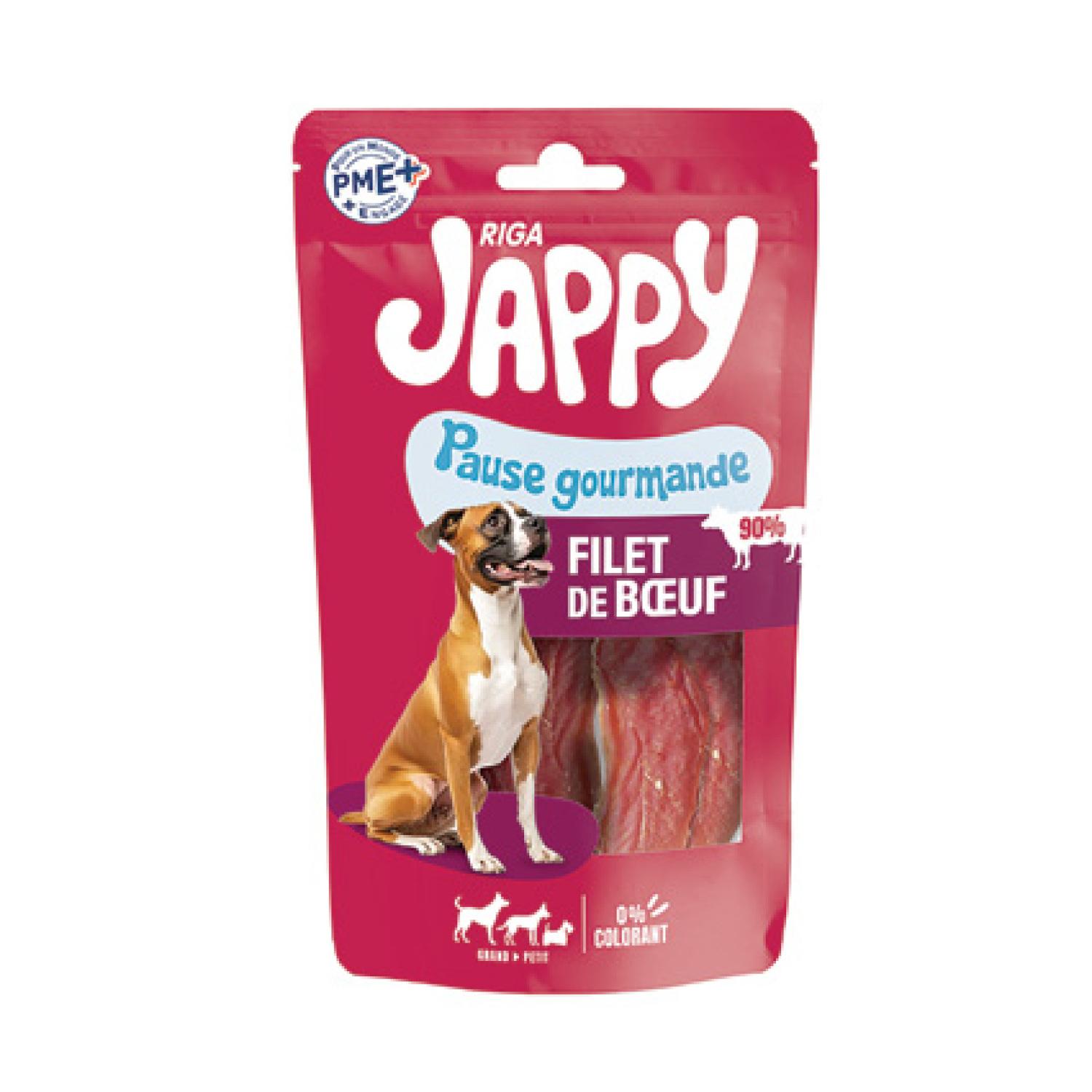 RIGA Jappy Friandises filet de boeuf pour chien 80g