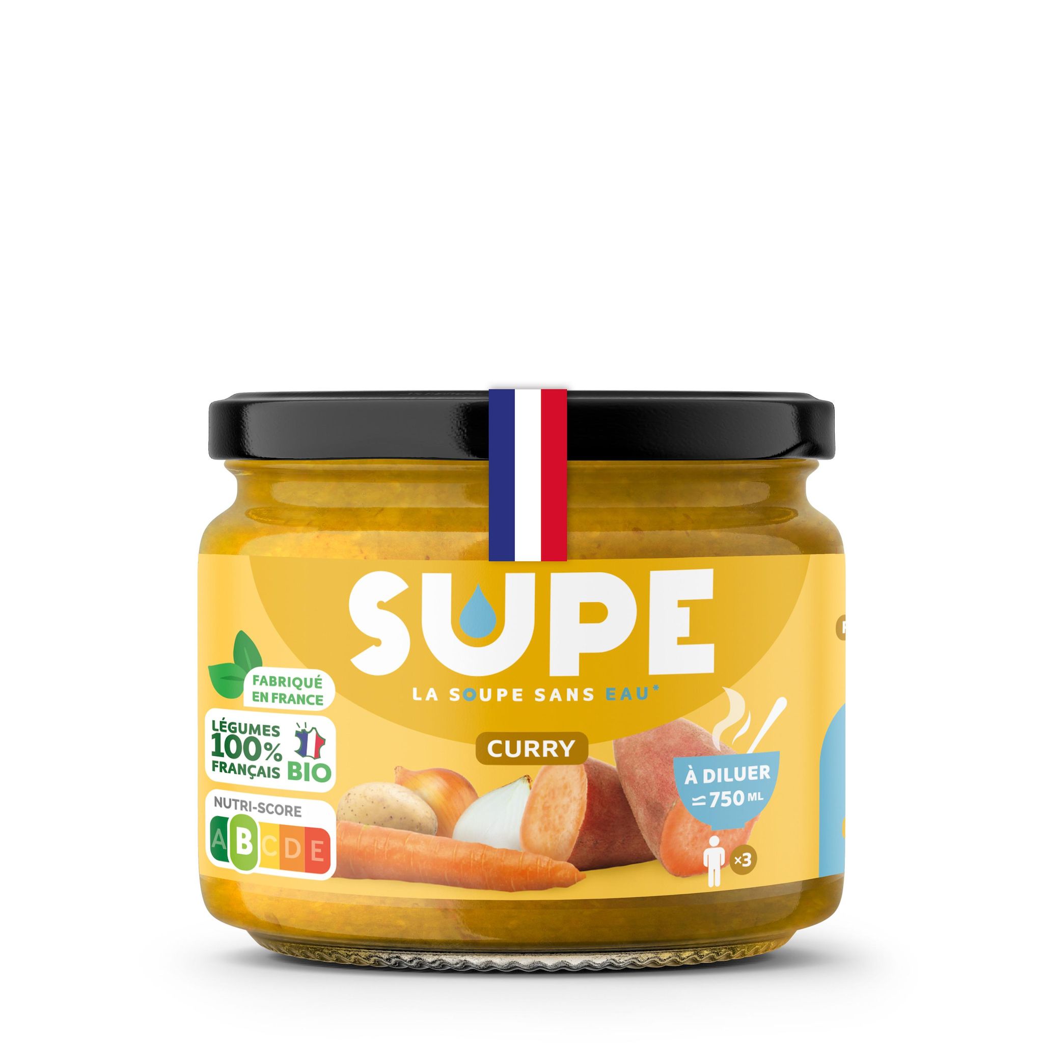 SUPE Soupe à diluer au curry bio 310g
