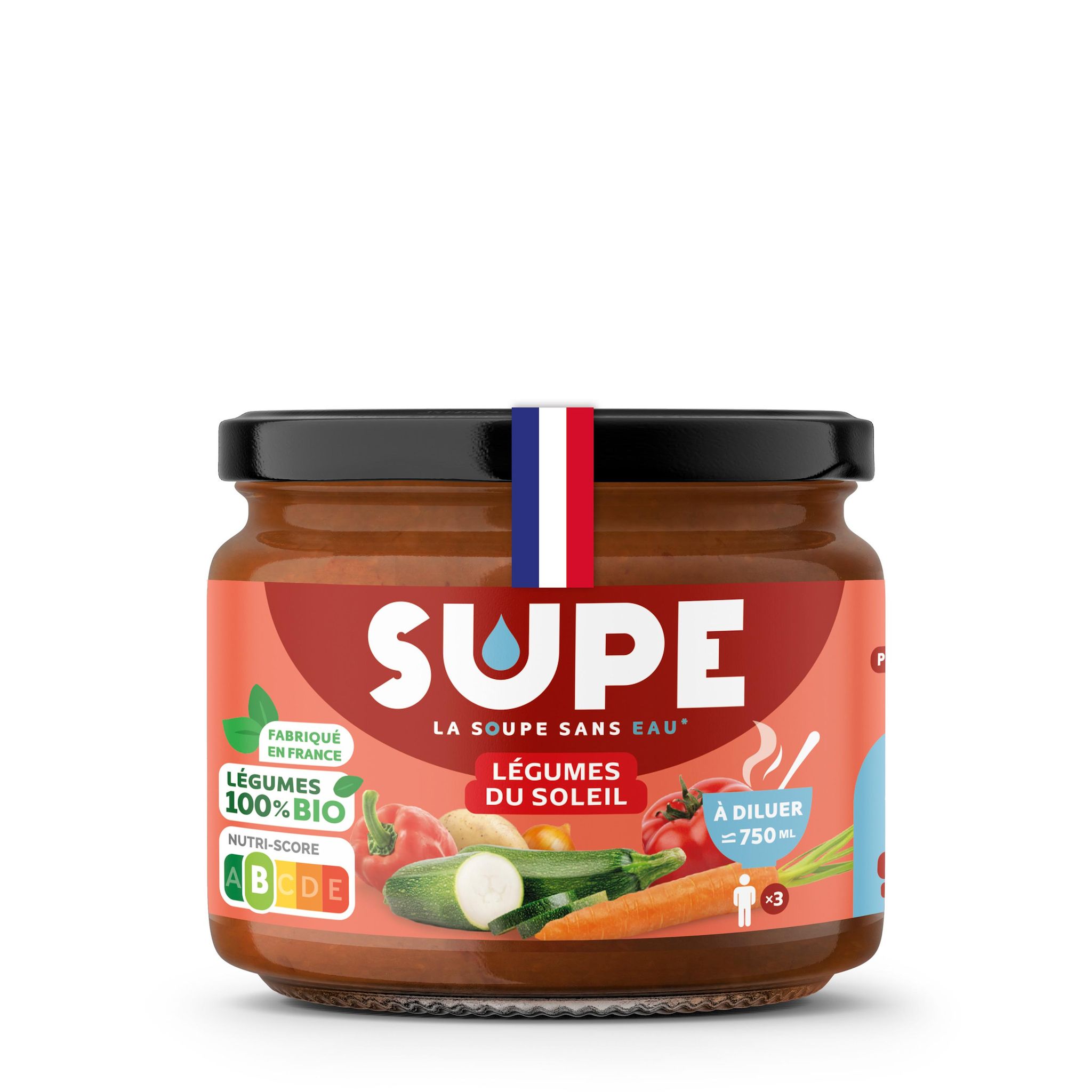 SUPE Soupe à diluer aux légumes du soleil bio 310g