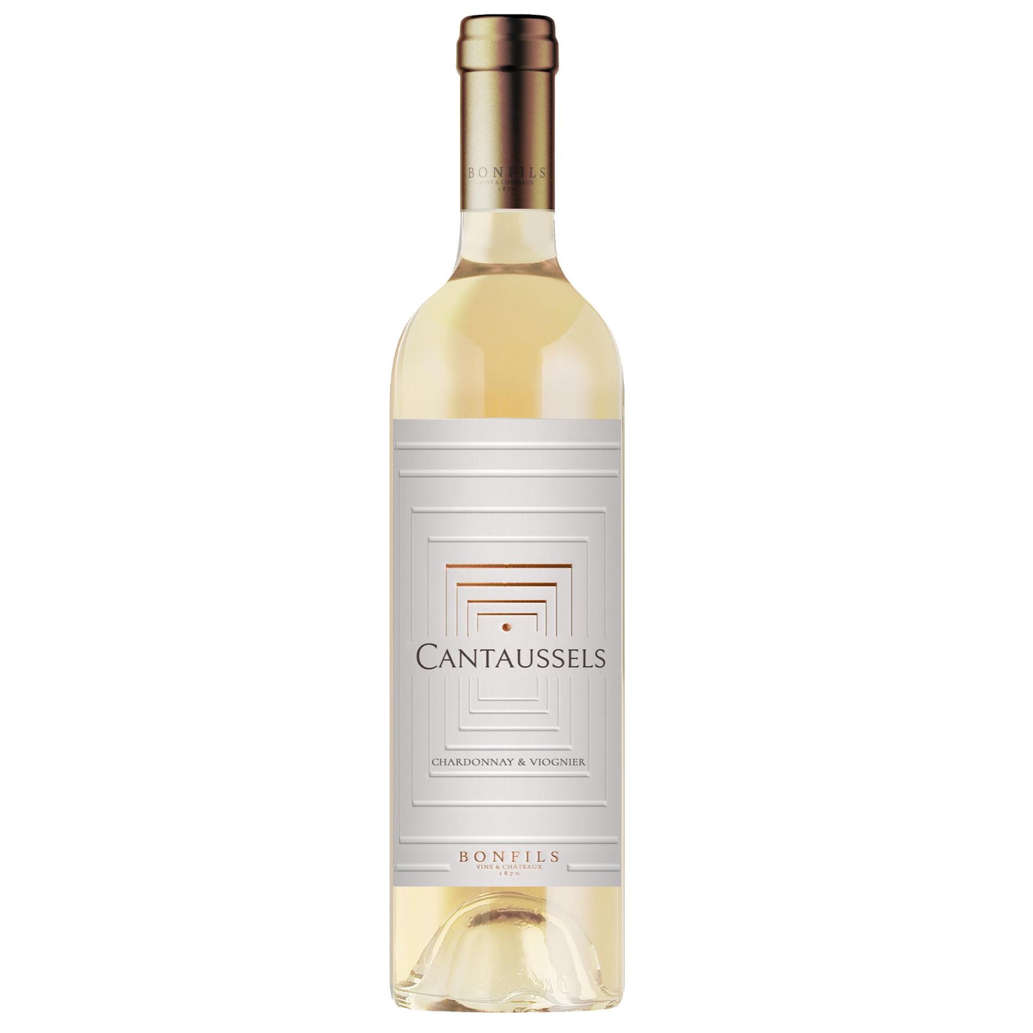 IGP Pays d'Oc CANTAUSSELS Chardonnay Viognier 2025 Cuvée Aria 75cl