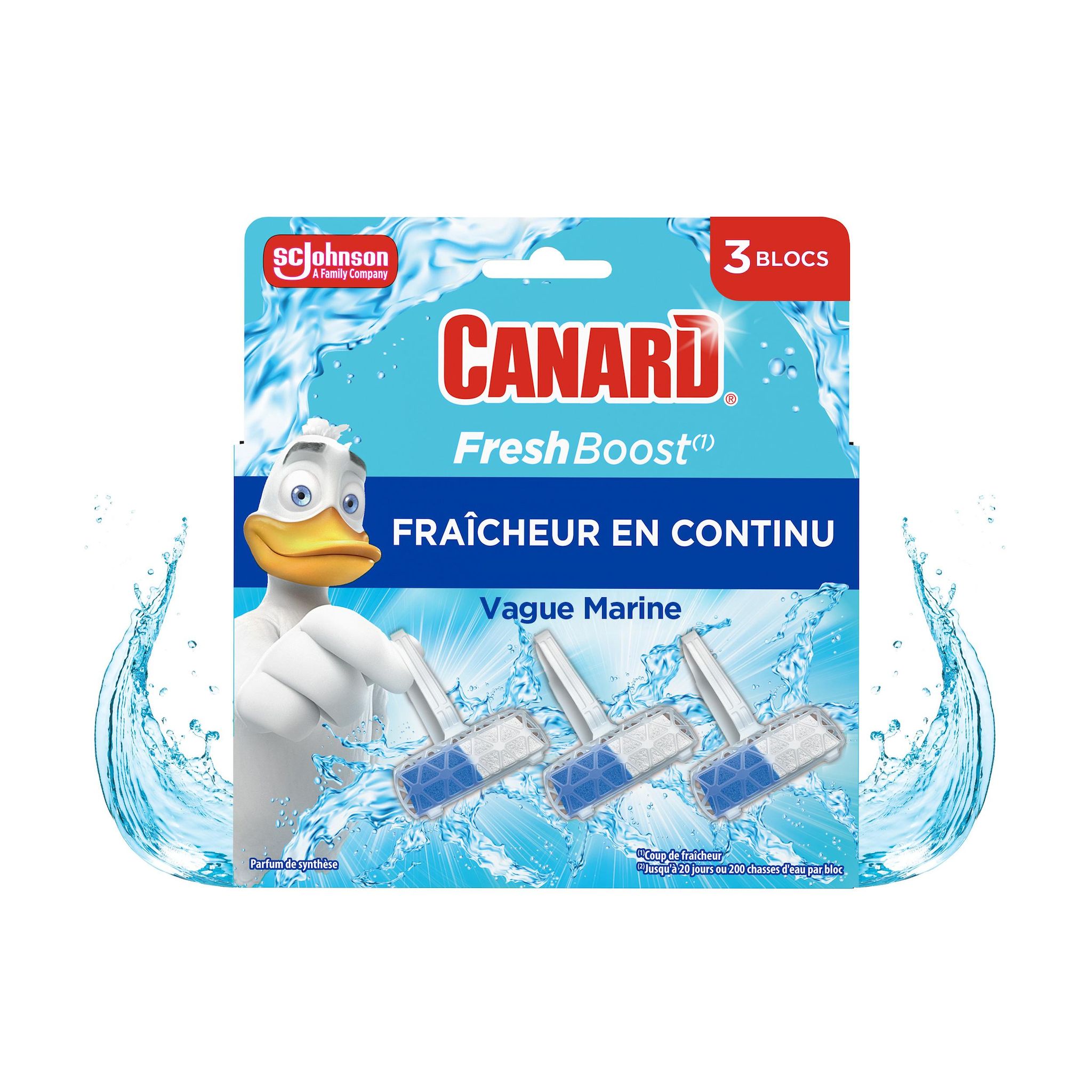CANARD Bloc wc fresh boost vague marine 3 blocs